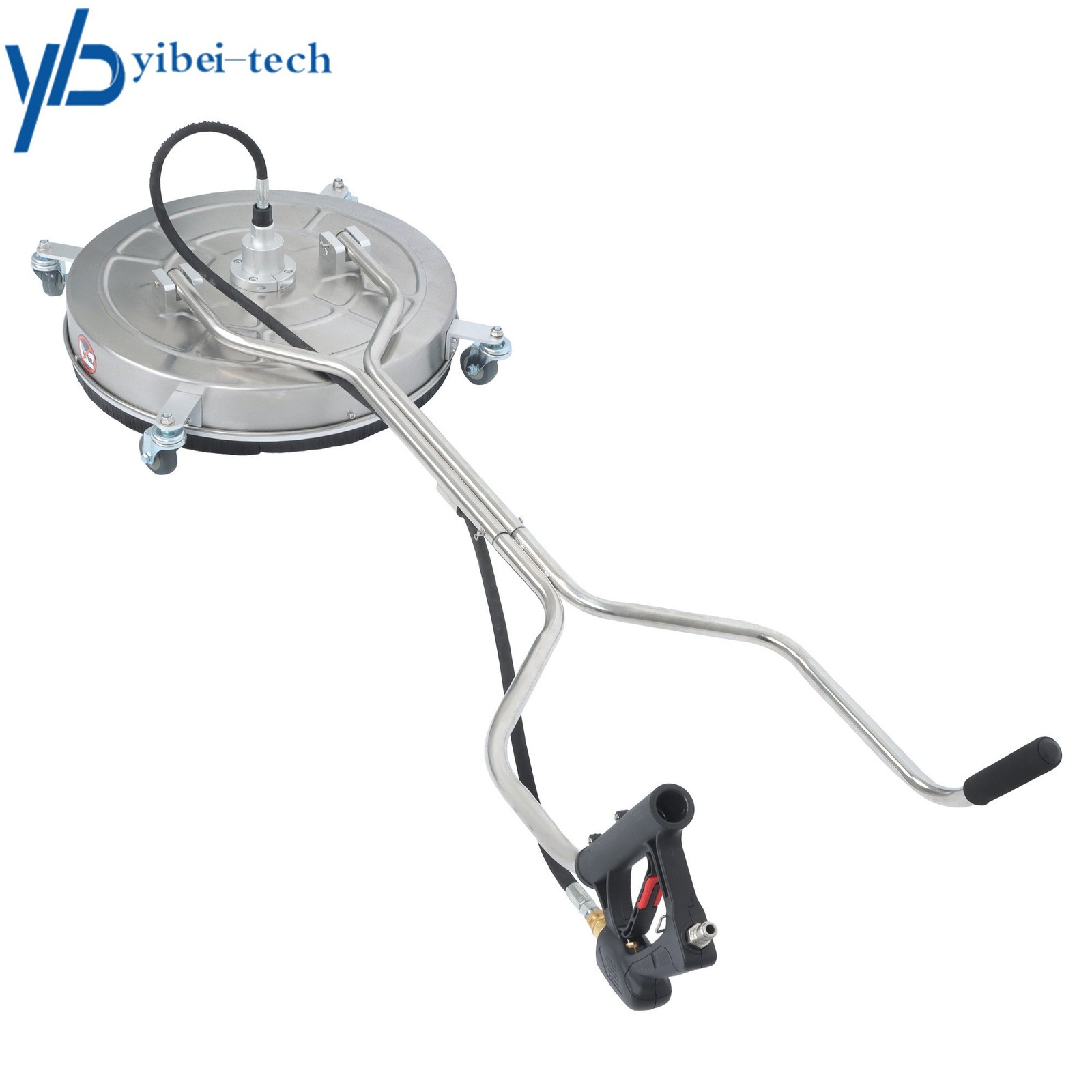 Pressure Washer Surface Cleaner 6000 PSI 24″ w/ Handles & Wheels Quick Connect