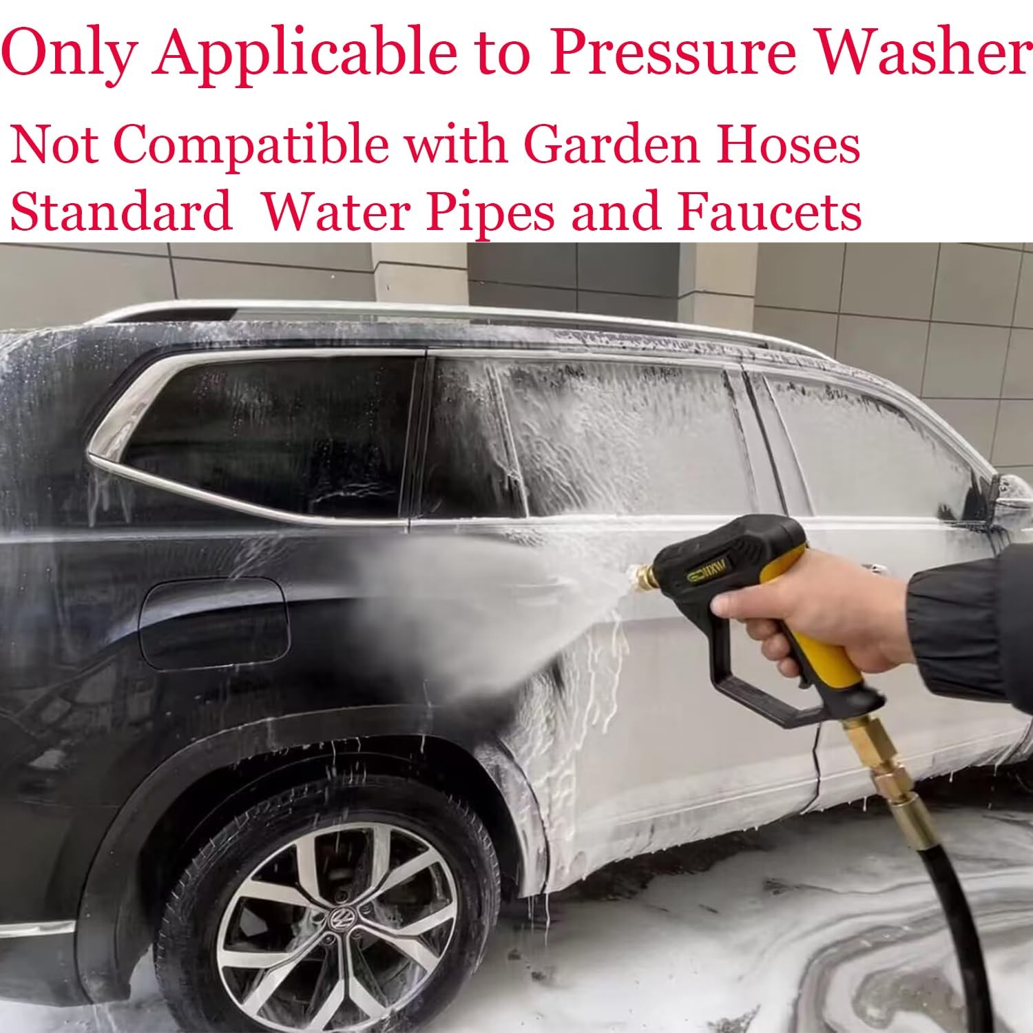 X 887 High Pressure Washer Gun with Foam Cannon 2 Adapter 7 Pressure Washer