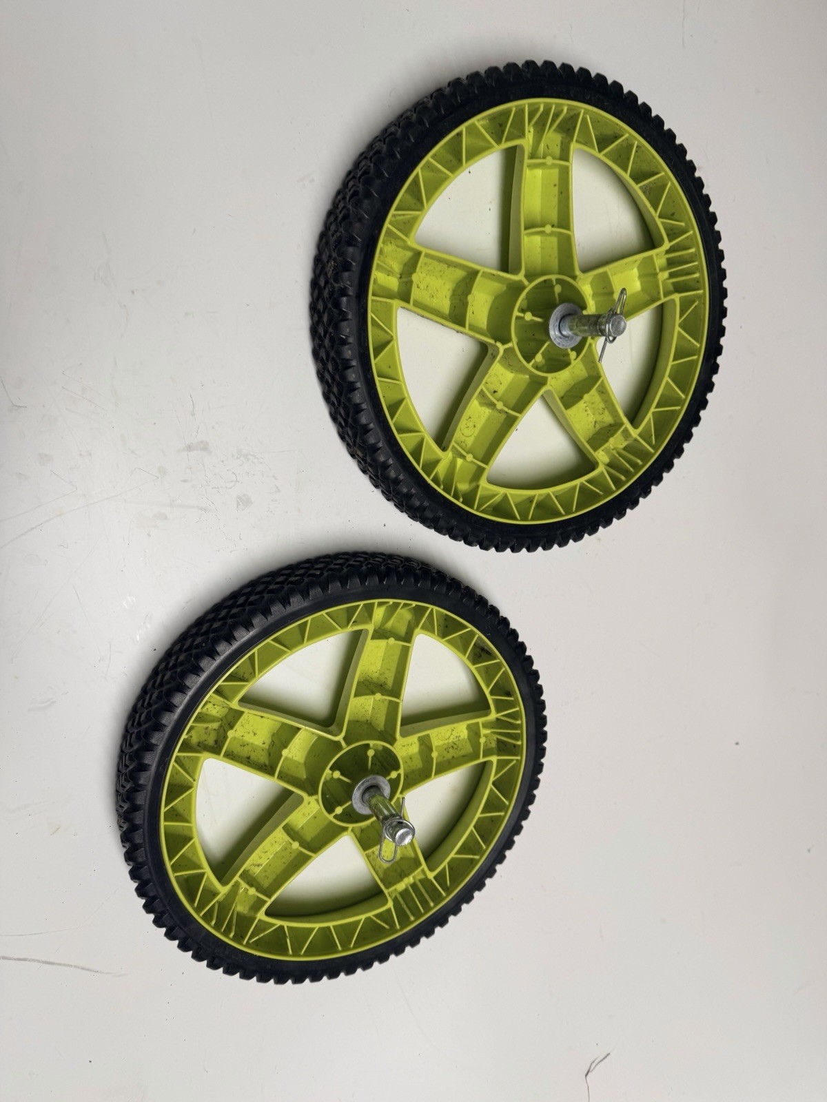 RYOBI 3000 PSI 1.1 GPM Pressure Washer Pair Of Wheel Complete Assembly