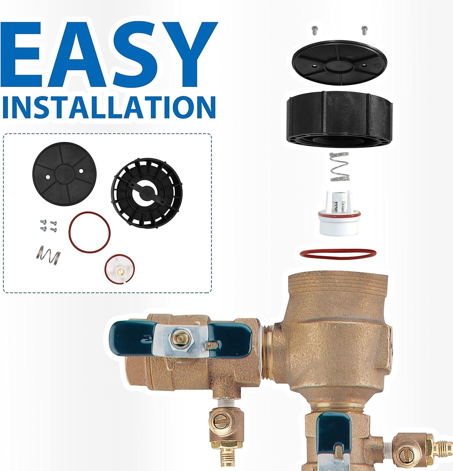 0887718 Backflow Convert Kit Replacement for Watts 800m4 Repair Kit 1 Inch fo…
