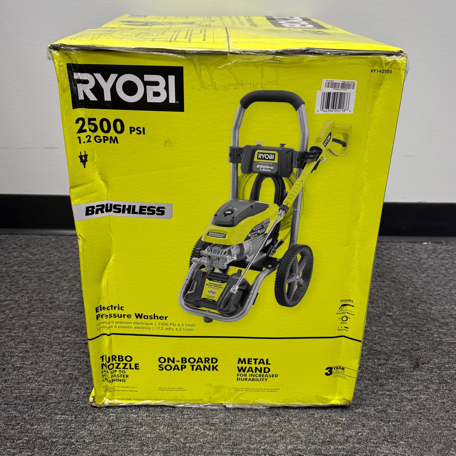 New Ryobi 120V Electric Pressure Washer RY142500