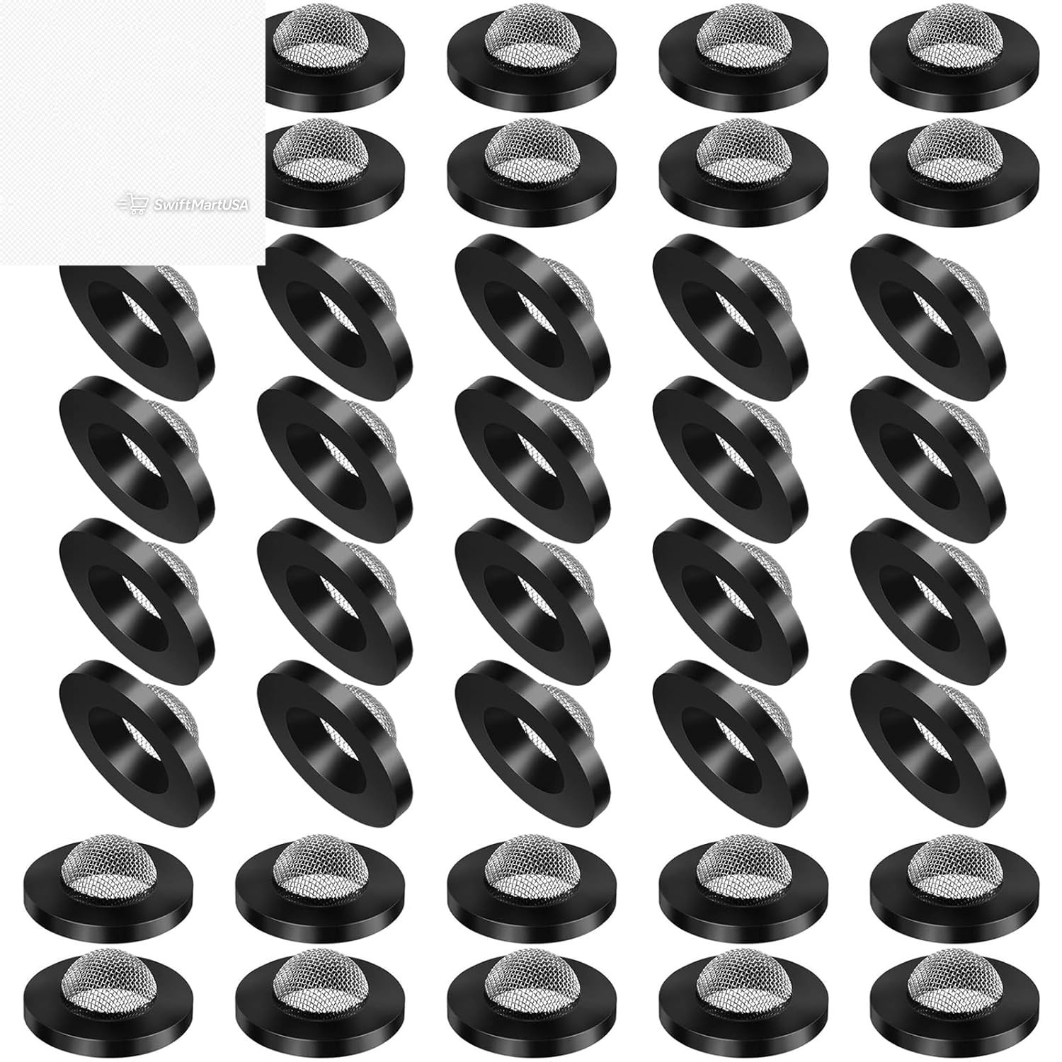 20pc Hose Washer with Stainless Steel Screen Filter Gasket Garden Washing Machin