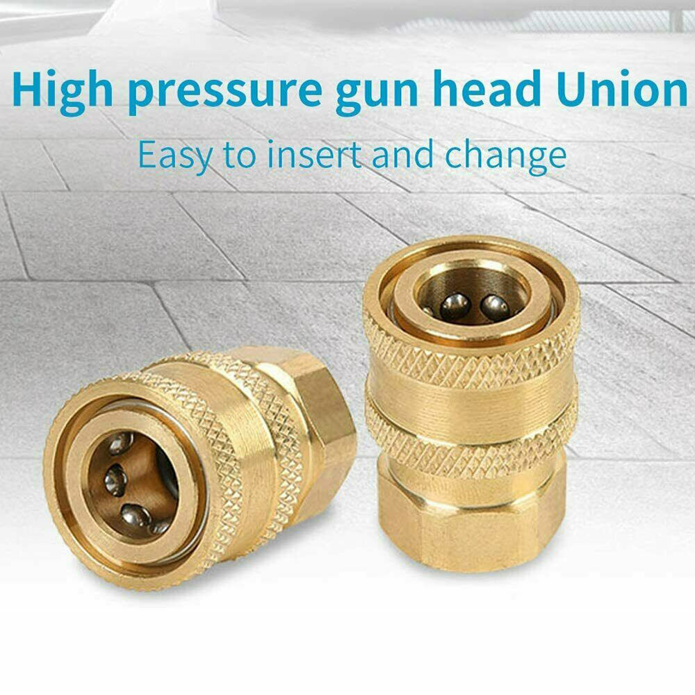 Pressure Washer Coupler Brass Fittings 1/4 Inch Quick Connect To Female NPT #LI