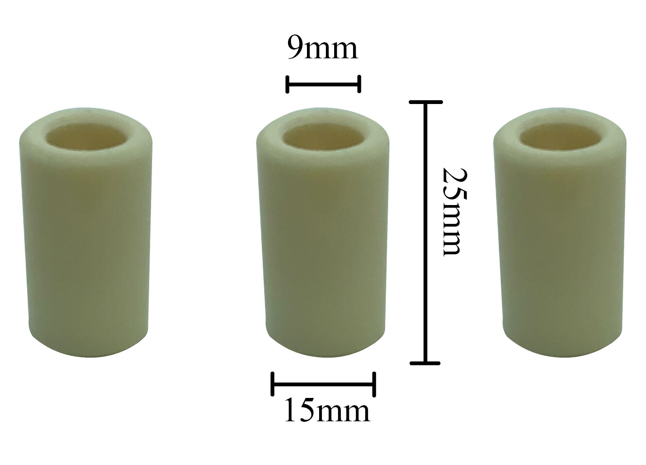 3-pack 51040009 15x9x25 15mm General Pump , Interpump i6 Replacement Plunger