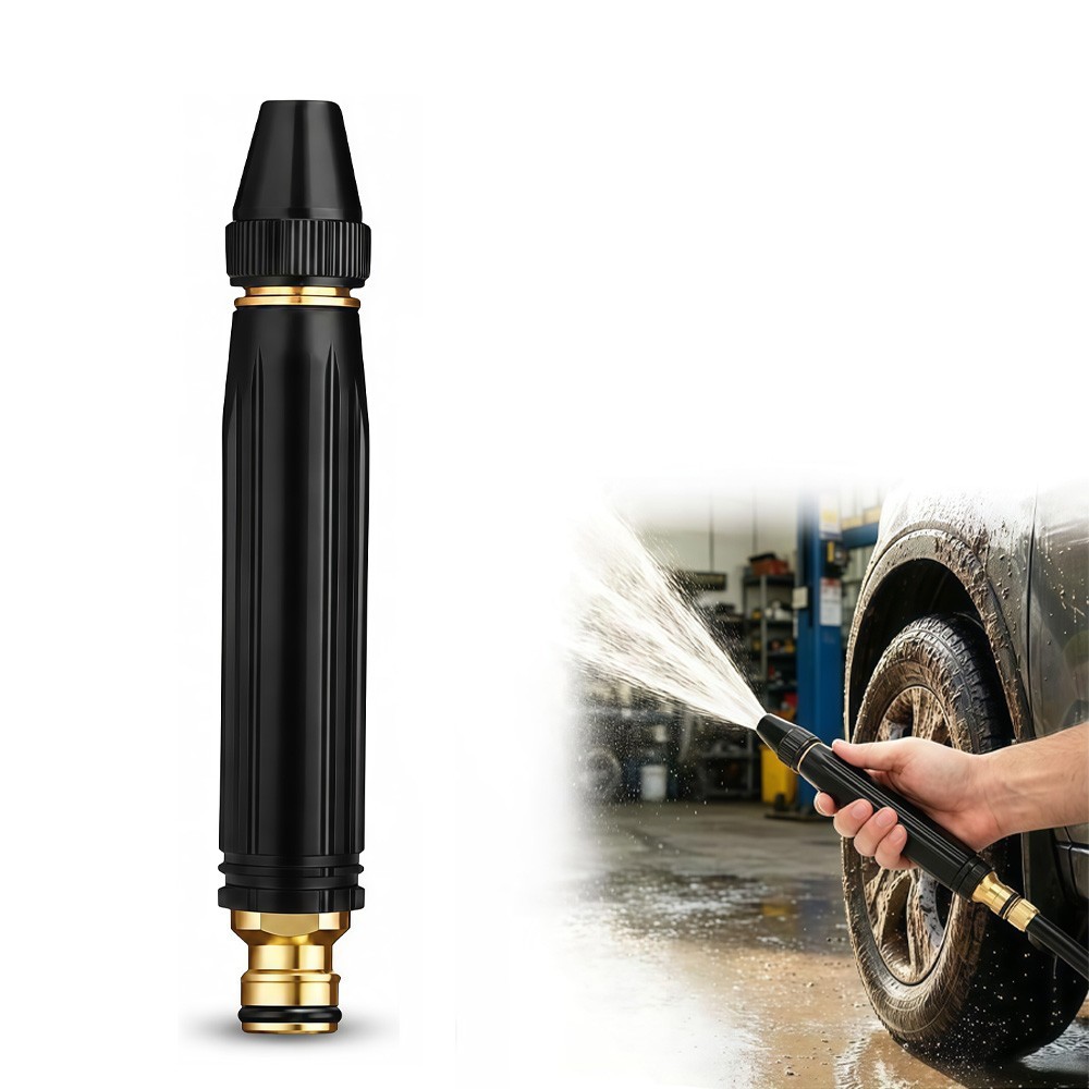Water Spray Gun High Pressure Metal Brass Nozzle Car Garden Lawn Wash Hose PipLG