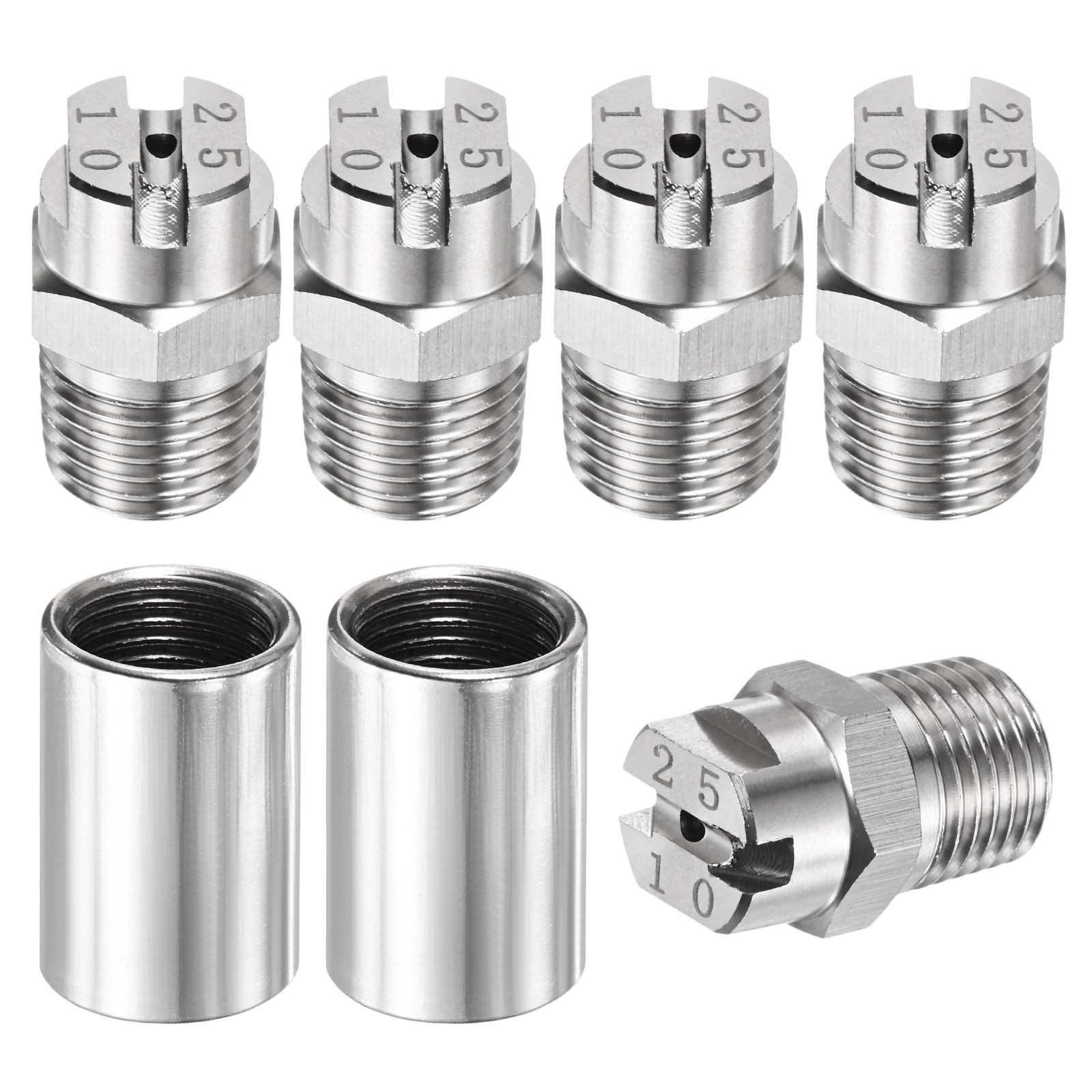 1/4″BSP 25° Flat Fan Spray Tip [7PCS] – High Pressure Washer Nozzles [2MM]
