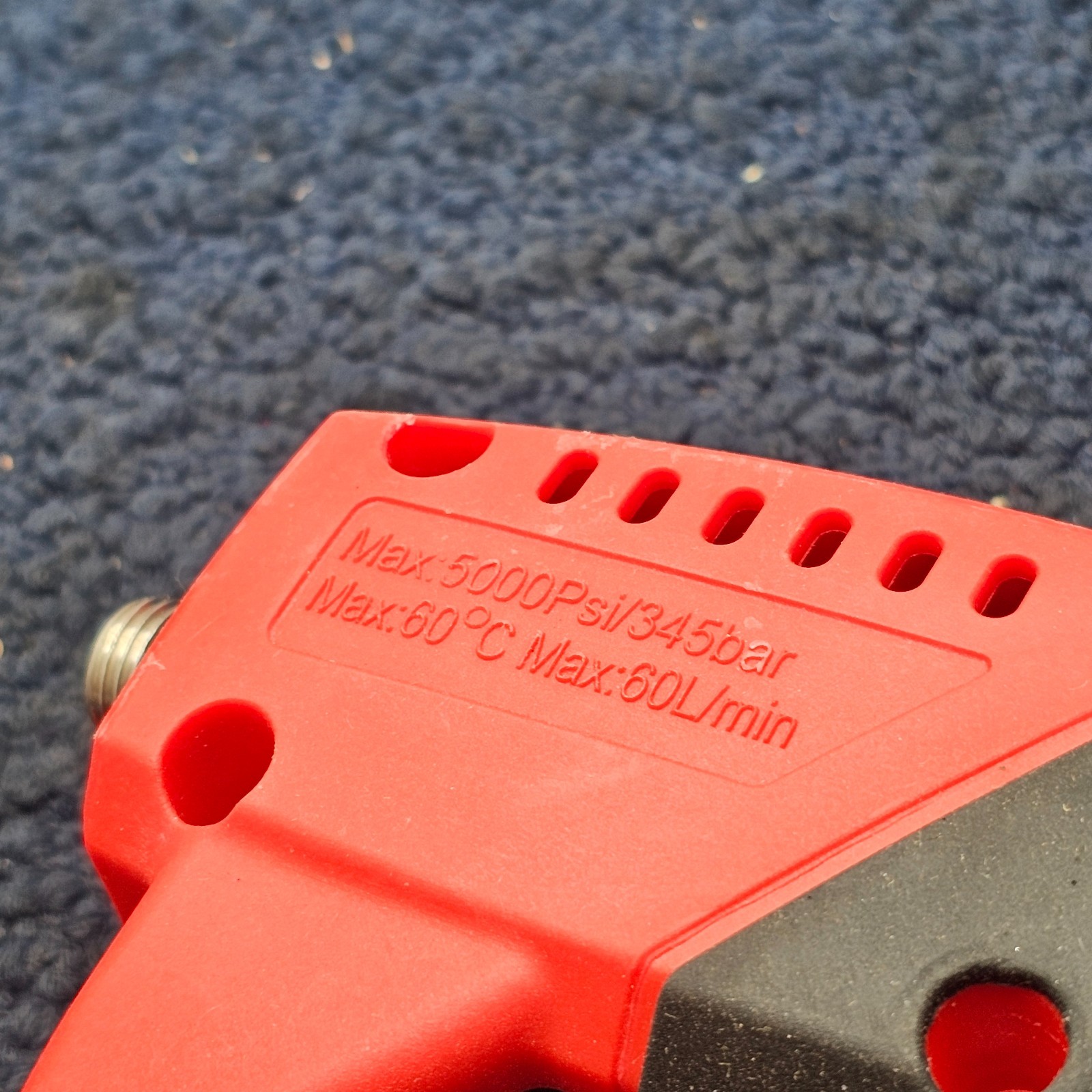 5000 PSI High Pressure Washer Gun Max: 60C Max: 60L/min Red & Black