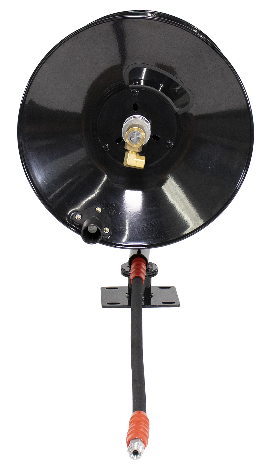 Erie Tools 5100 PSI 3/8″ x 100′ Pressure Washer Hose Reel with Swivel Base