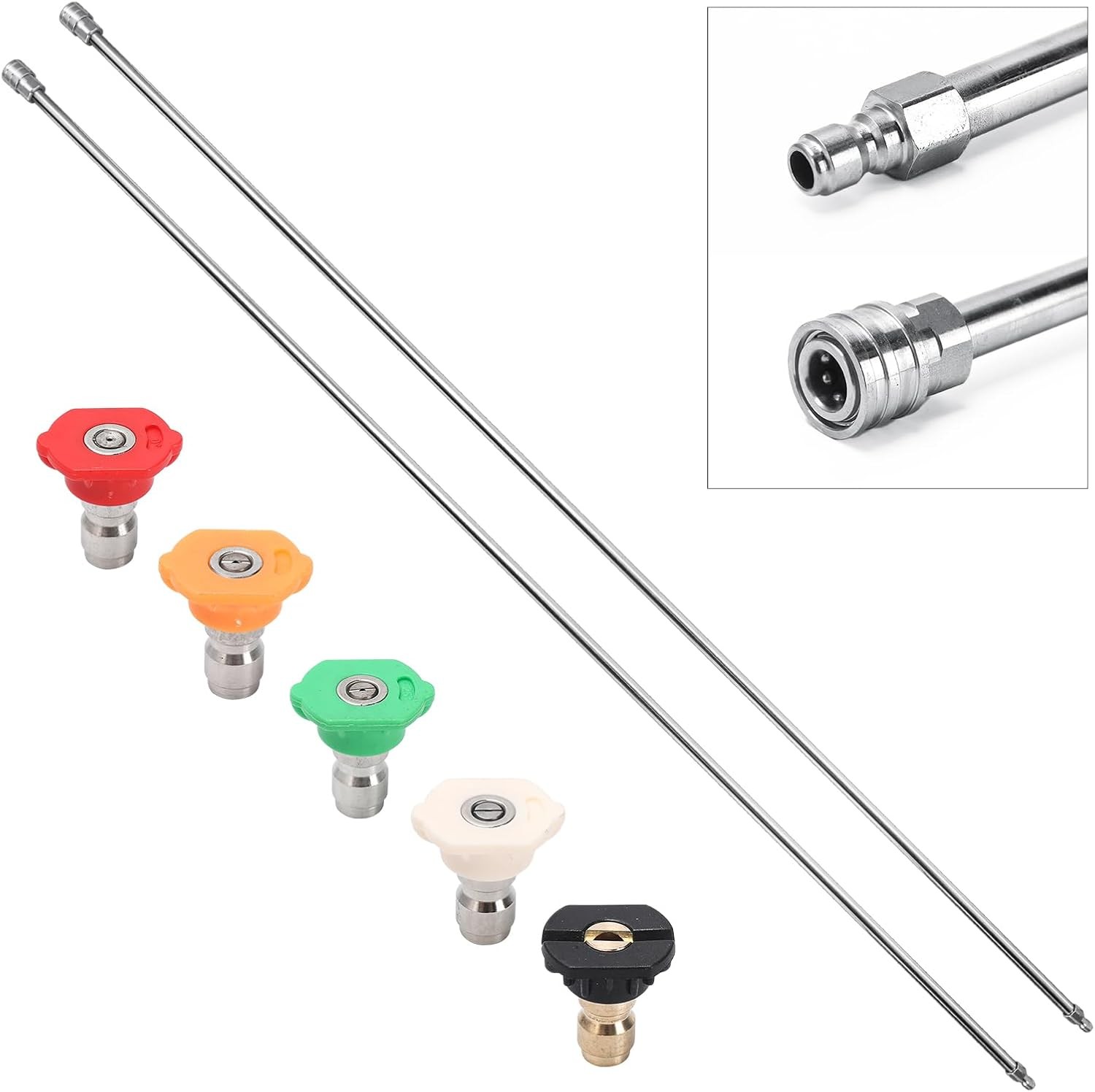 Pressure Washer Extension Wand, 120″ Stainless Steel Power Washer Lance (2 x …