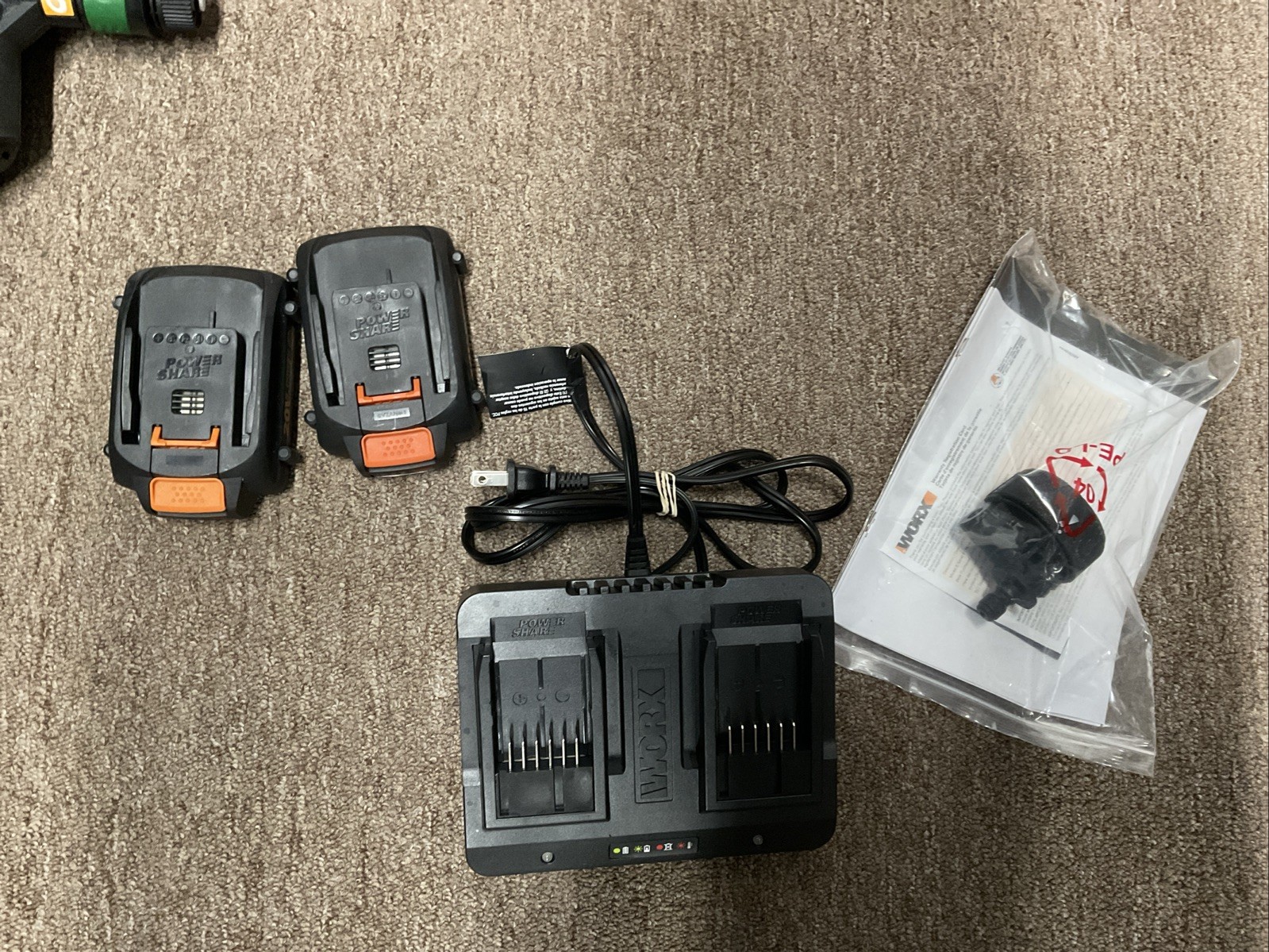WORX HydroShot WG644 40V Cordless Power Cleaner, Adjustable Nozzle, 450 PSI