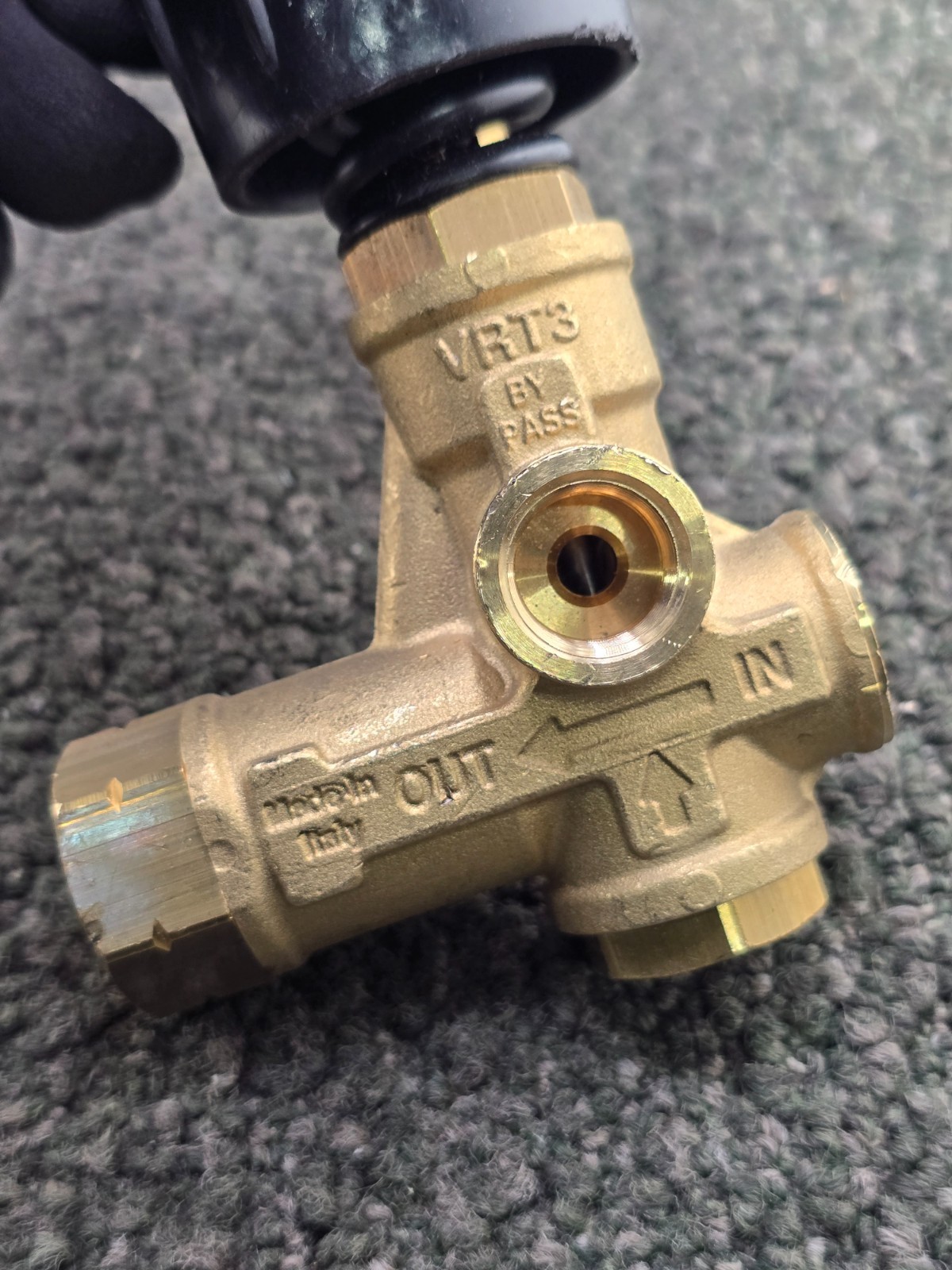VRT3 3/8-inch Female NPT Heavy-Duty Unloader Valve Brass Body 10.5 GPM, 4500 PSI