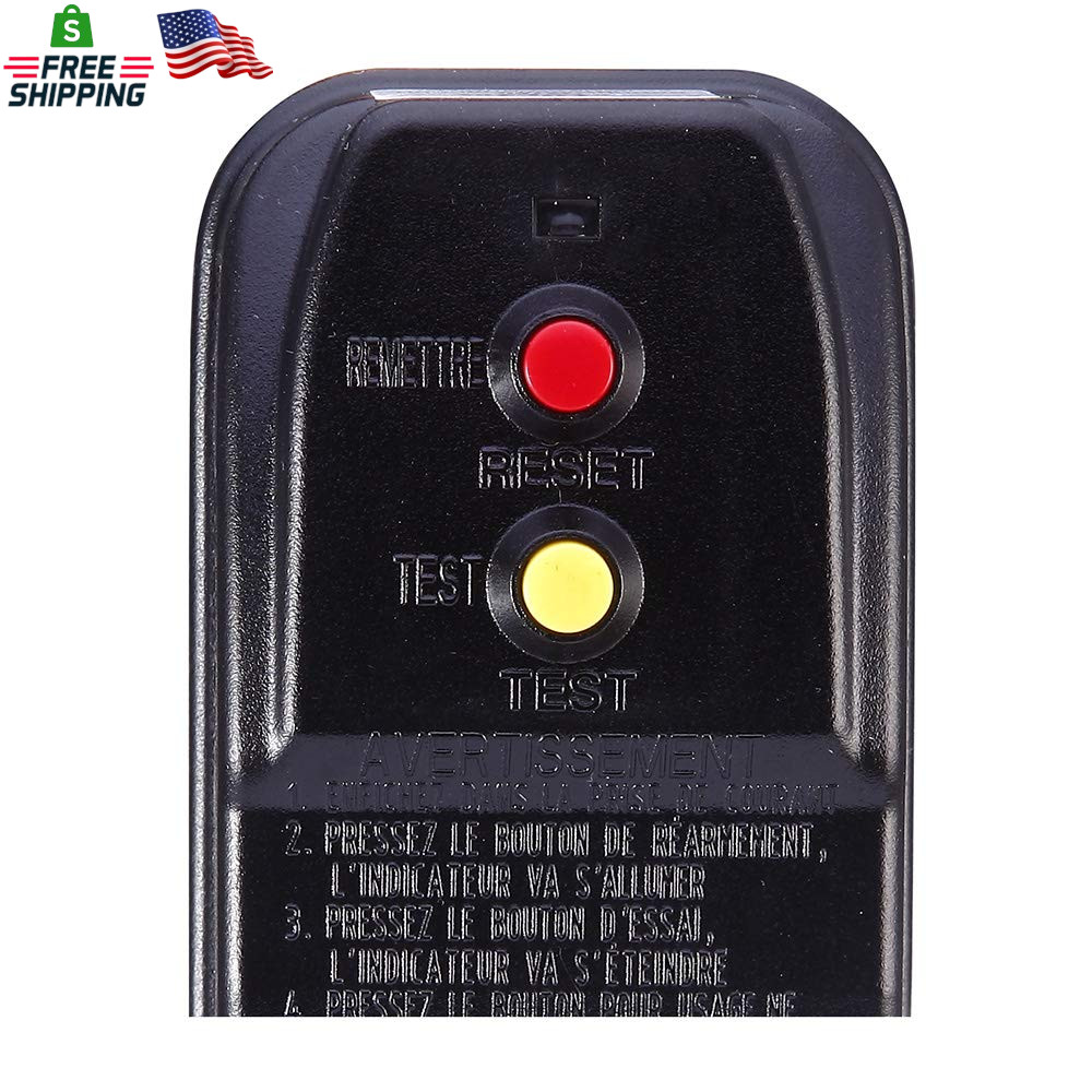 Replacement GFCI Plug for Pressure Washer Pool Pump 15Amp 3 Prong Circuit Breake