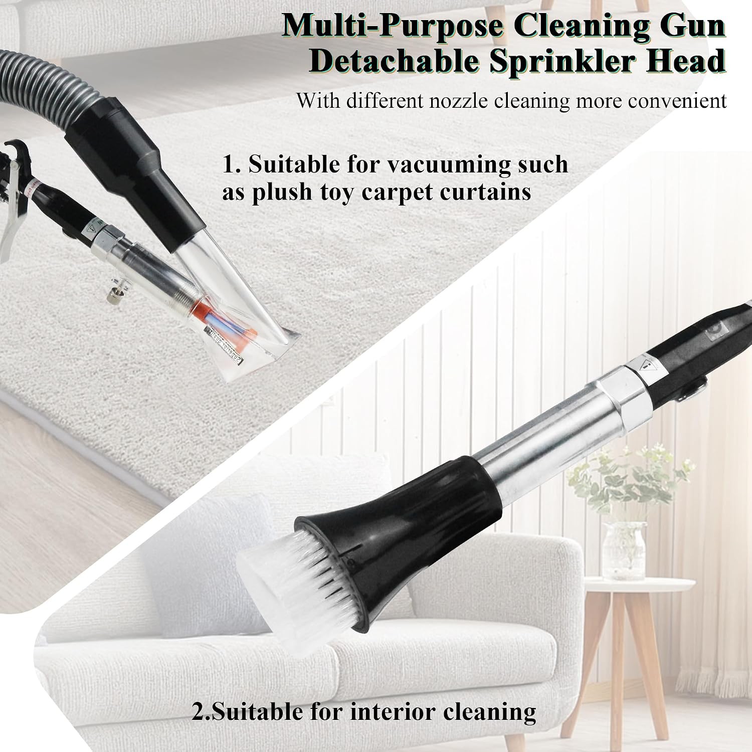 GOCCIDA Rotating Air Blow Vacuum Gun for Detailing