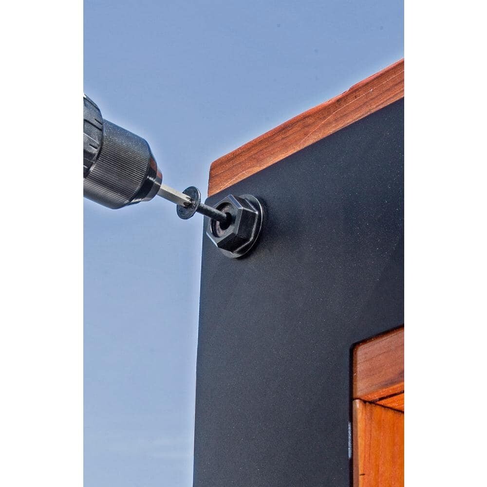 Outdoor Accents Black Hex-Head Washer (24-Pack), Powder-Coated
