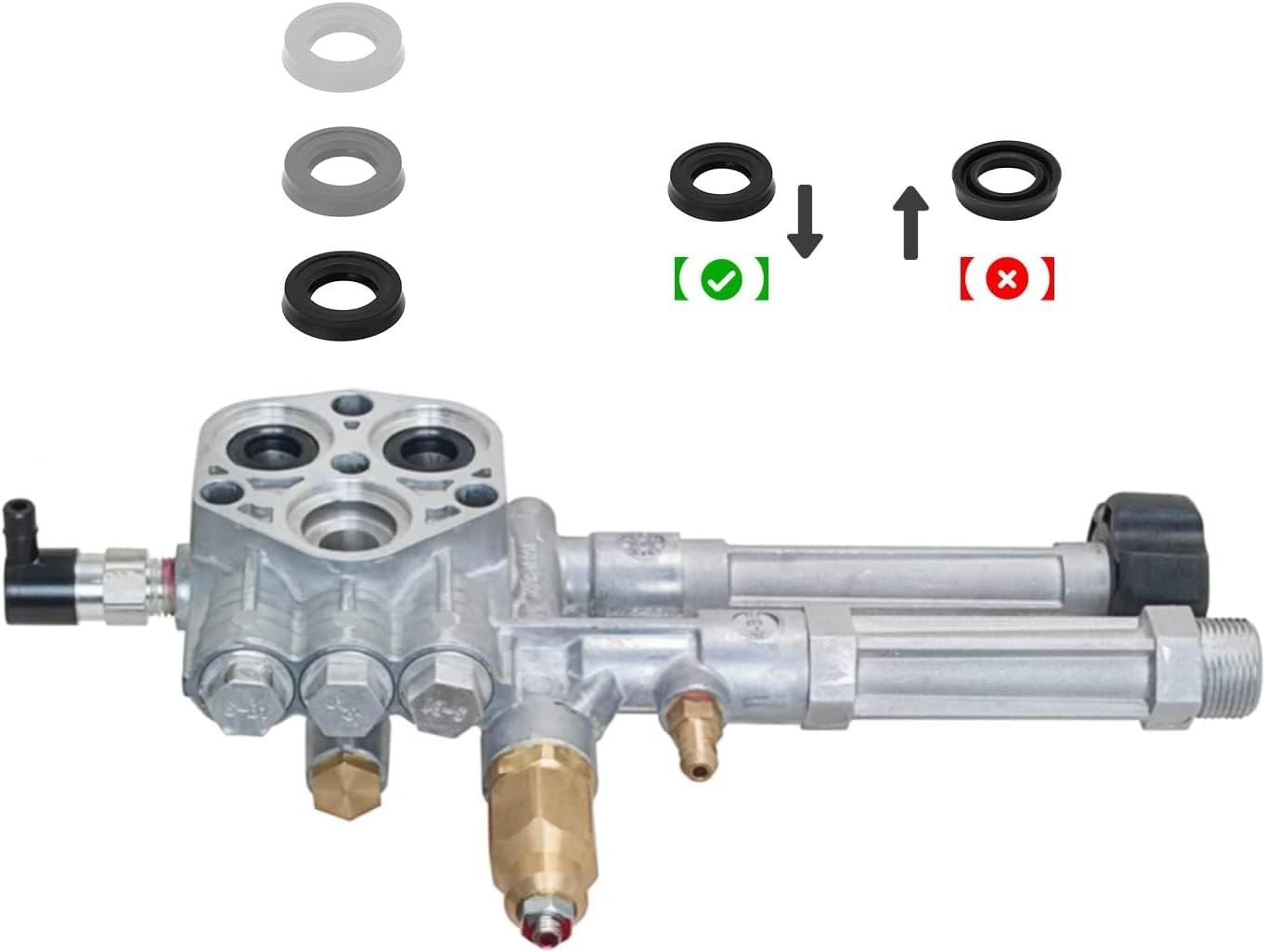 200345GS Water Seal Kit for Briggs & Stratton Pressure Washer Pump Repalcement P