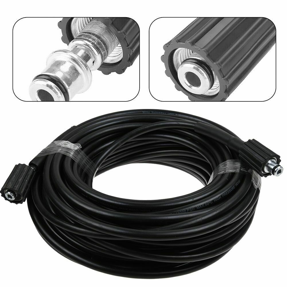 33 FT x 1/4 Inch 3200 MAX PSI High Pressure Washer Replacement Hose M22 14MM