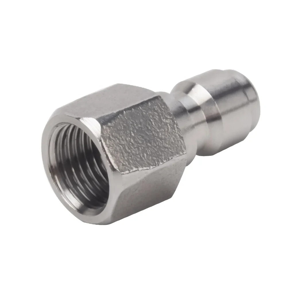 Stainless Steel Power Pressure Washer 1/4″ FPT Quick Connect Plug Connector