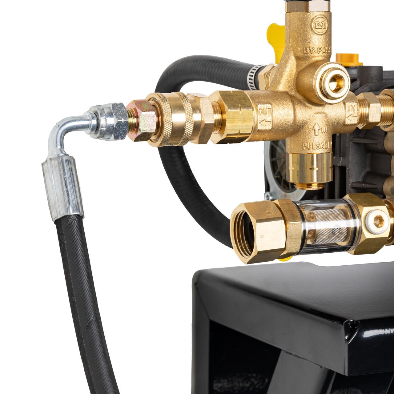 Canpump Pressure Washer: Wall-Mount w/ Hose Reel, 5 hp, 230 V, Auto Start-Stop