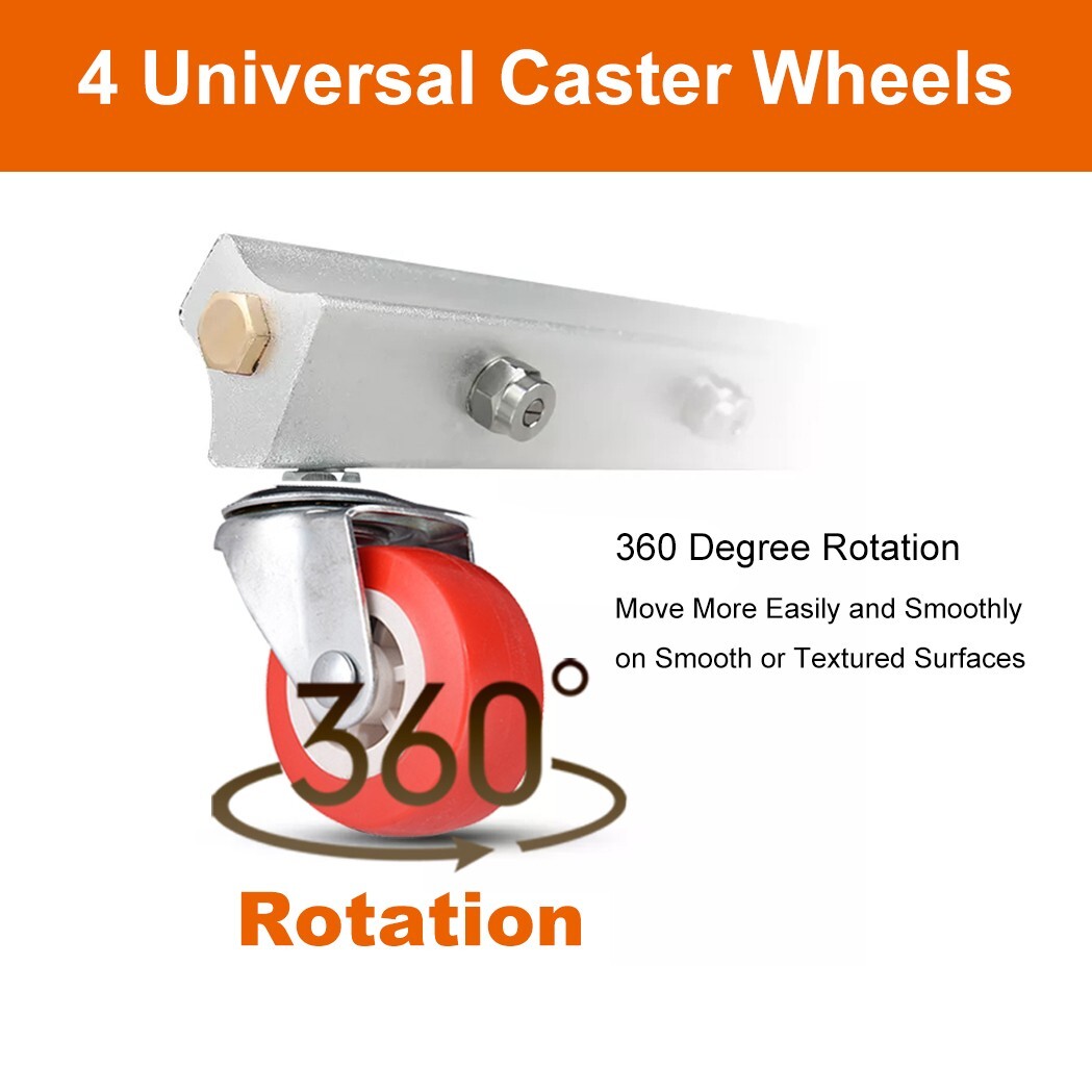 25.6″ Pressure Washer Surface Cleaner Water Broom Undercarrige Car Clean Brush