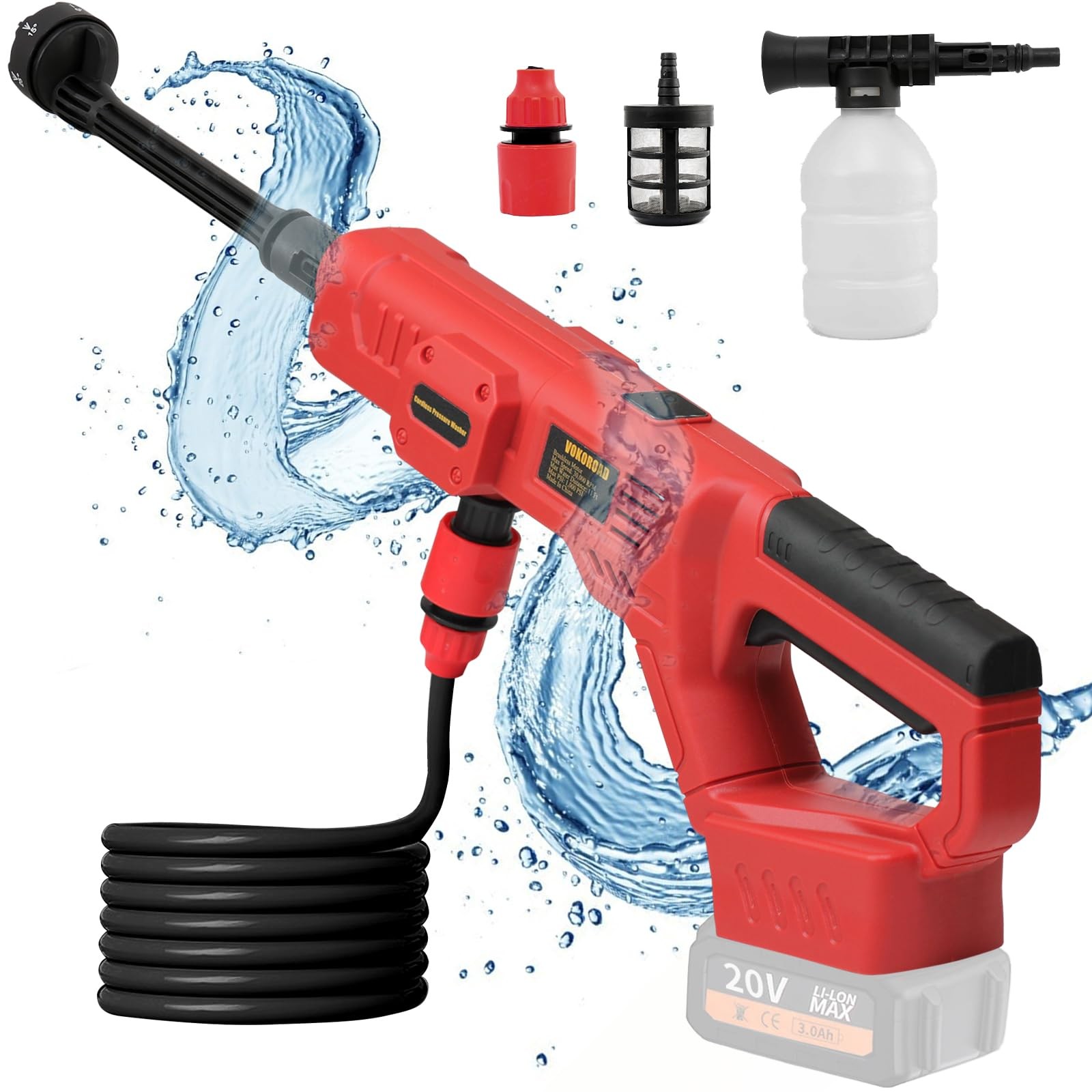 Cordless Cleaner Tool for Milwaukee M18 Battery, Portable Handheld Car Cleane…