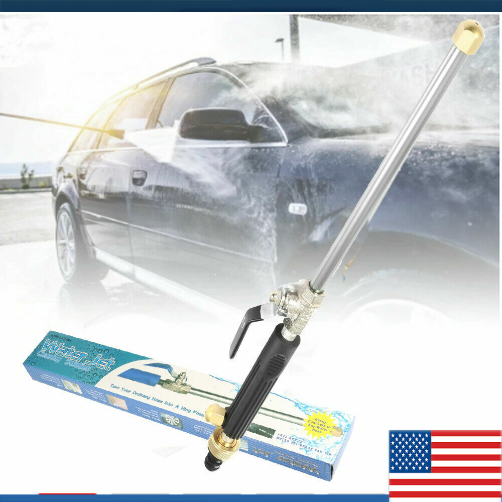2-In-1 Hydro Jet High Pressure Power Washer Spray Nozzle Gun Water Hose Wand US
