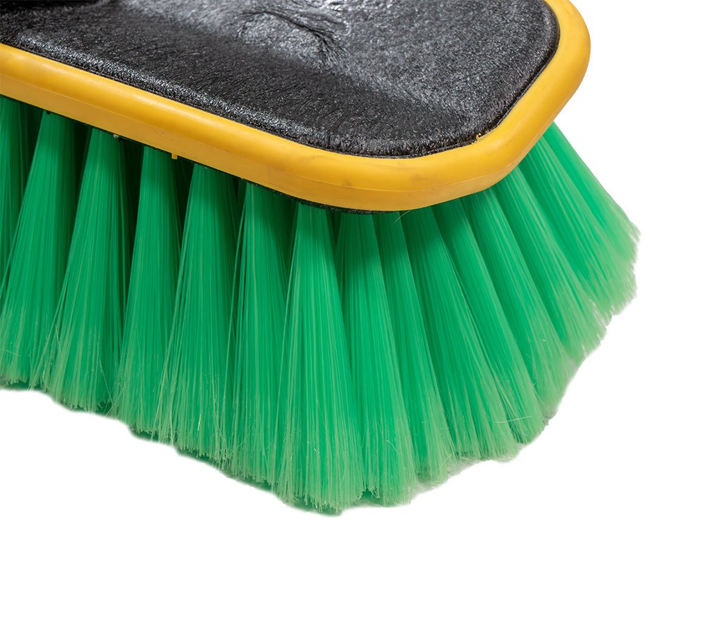 4Pc 10″ Bi-Level Car Wash Brush & 4′ to 8′ Long Handle w/Soft Bristles for Truck