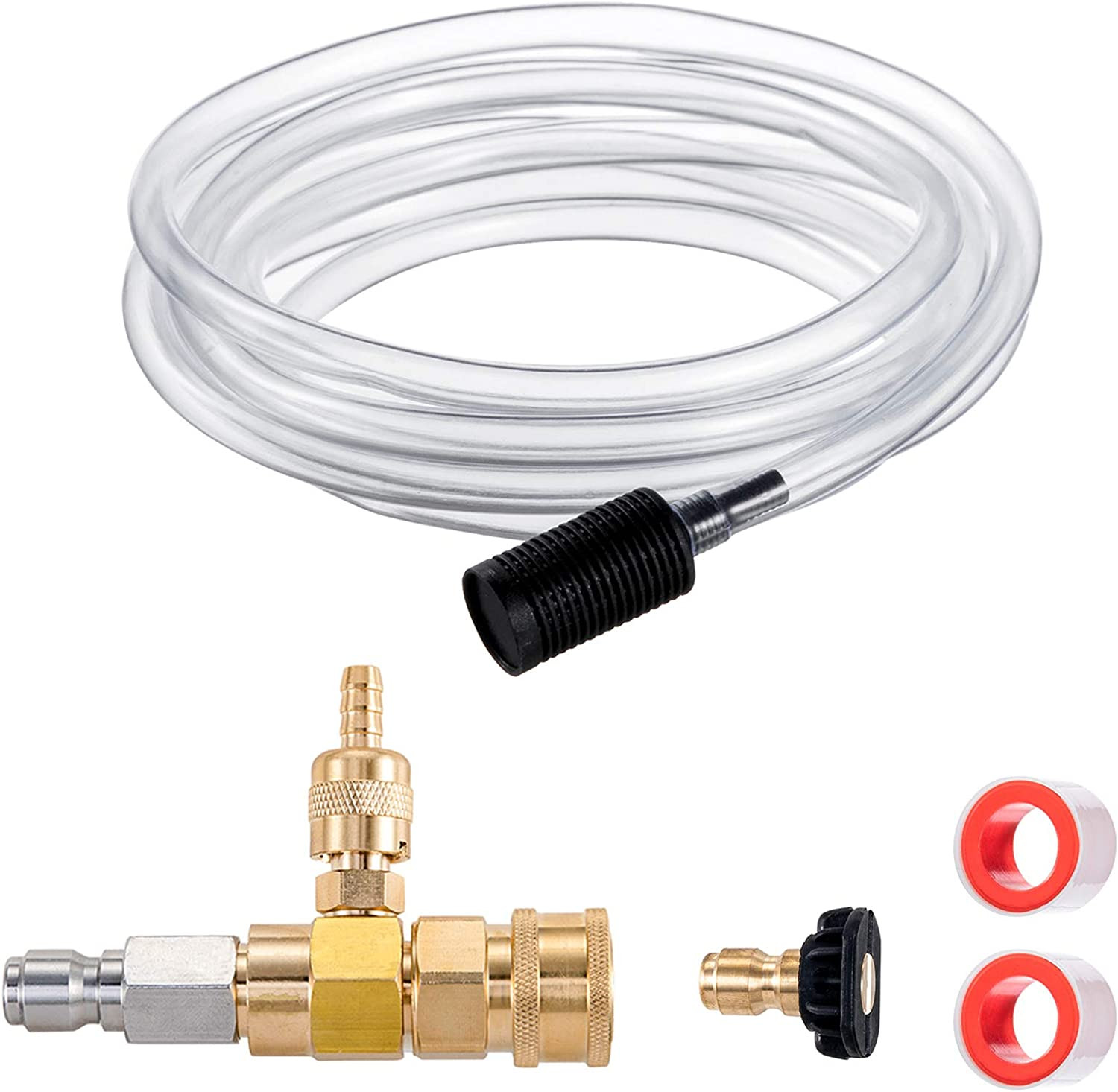 Downstream Injector for Pressure Washer, Power Washer Chemical Injector Kit, …