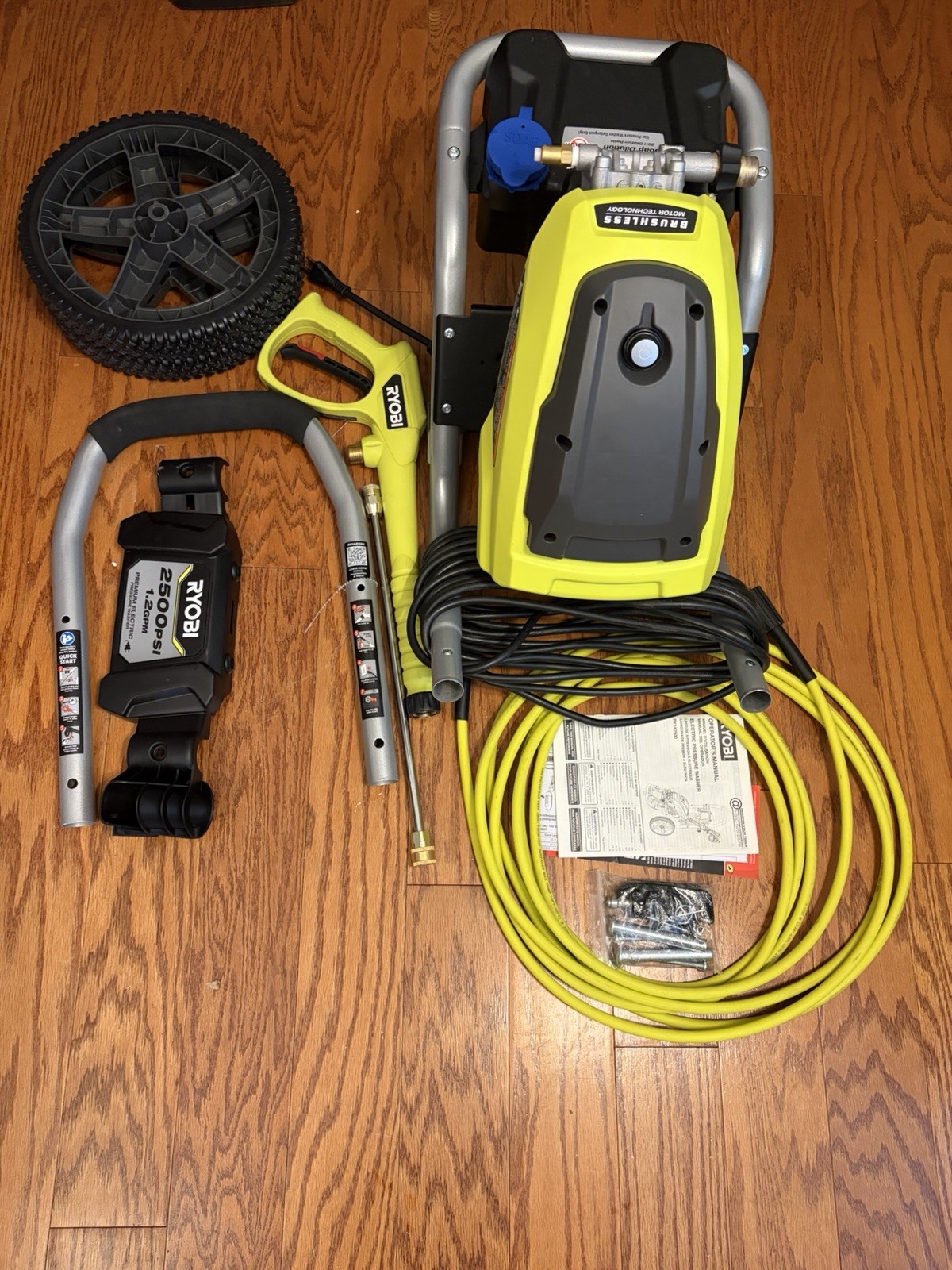 Ryobi 2500 PSI 1.2 GPM Brushless Cold Water Electric Pressure Washer RY142500