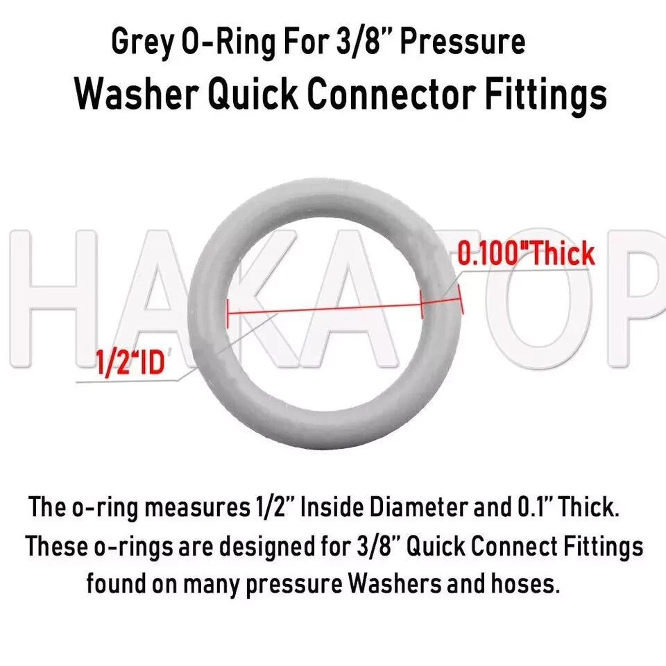 (100pk) New Pressure Washer O-Rings Seal Kits for 1/4&3/8 Quick Coupler