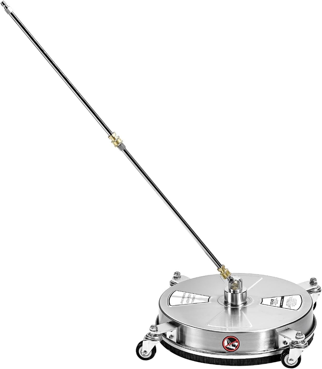 15″ Pressure Washer Surface Cleaner 4000PSI Stainless Steel with 2 Wands