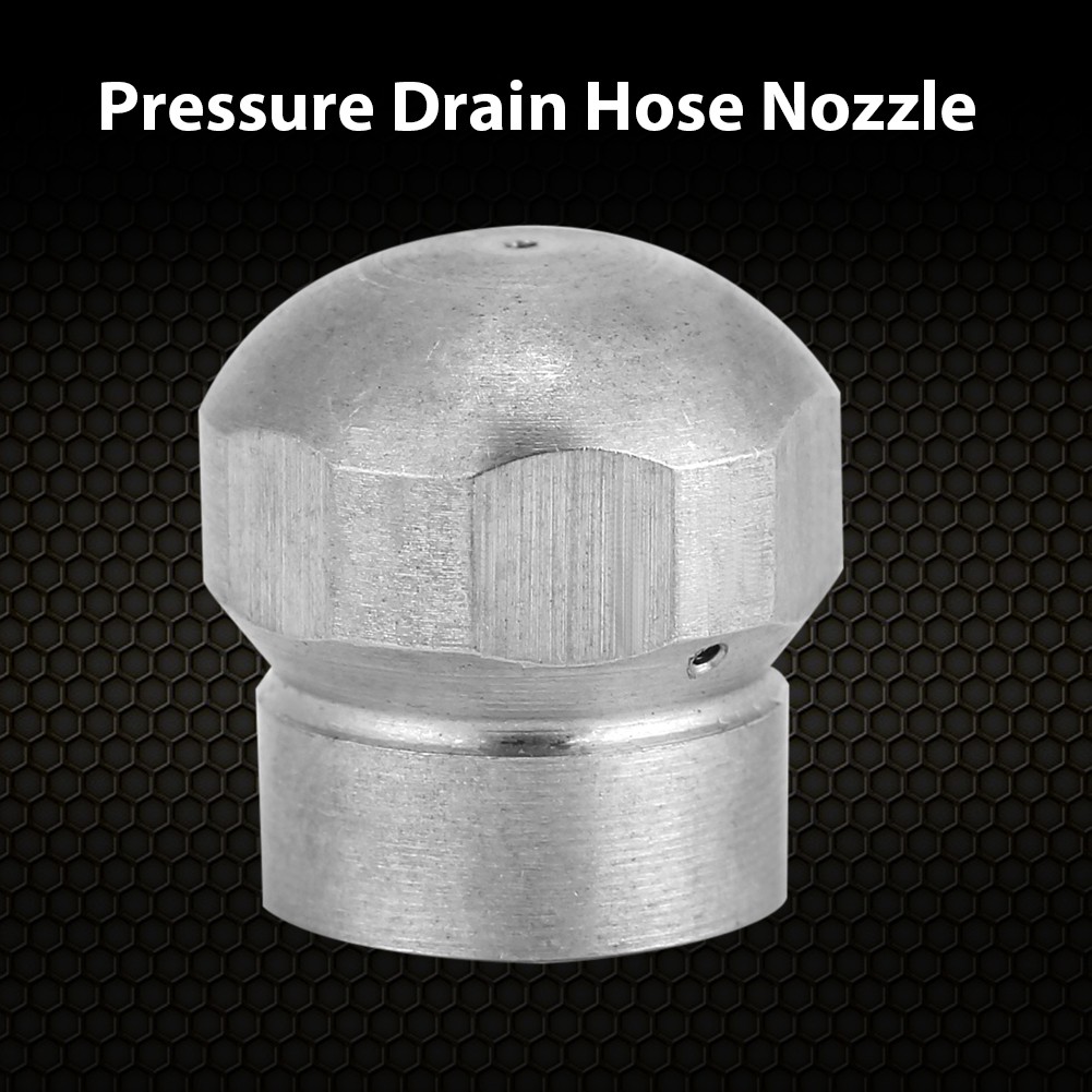 G1/8” High Pressure Washer Drain Hose Sewer Pipe Cleaning Nozzle With Spray