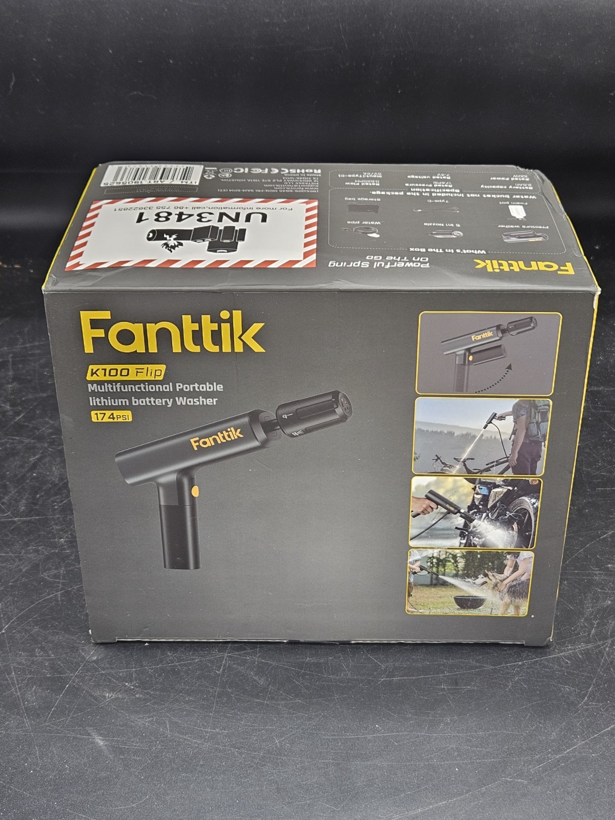 Fanttik K100 Flip Portable Cordless Sprayer Foldable Pressure Washer