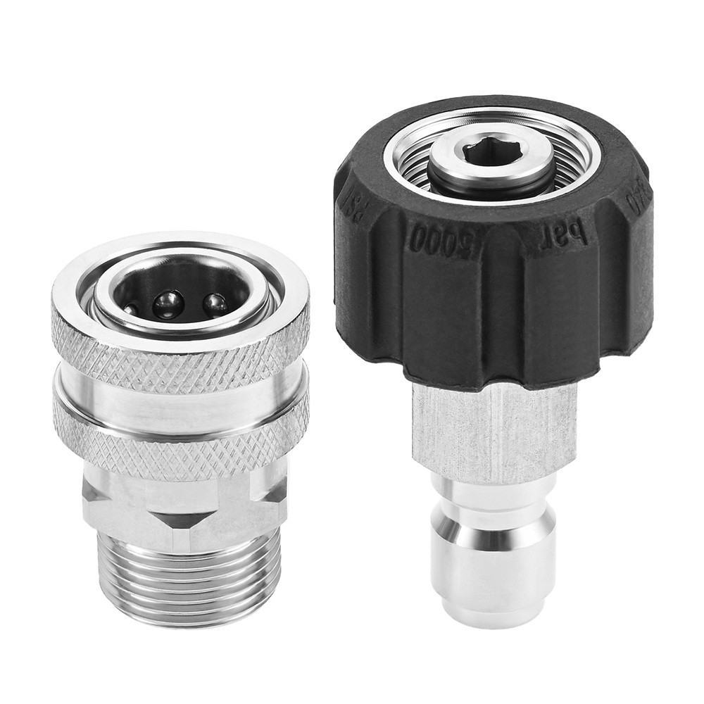 4Pcs Pressure Washer Adapter Set Quick Connect Kit Compatible with Guns Hoses