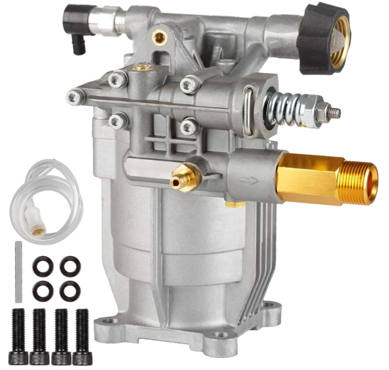 Bomba horizontal para hidrolavadora 3/4” 2600-3000 PSI 2.5 GPM eje repuesto