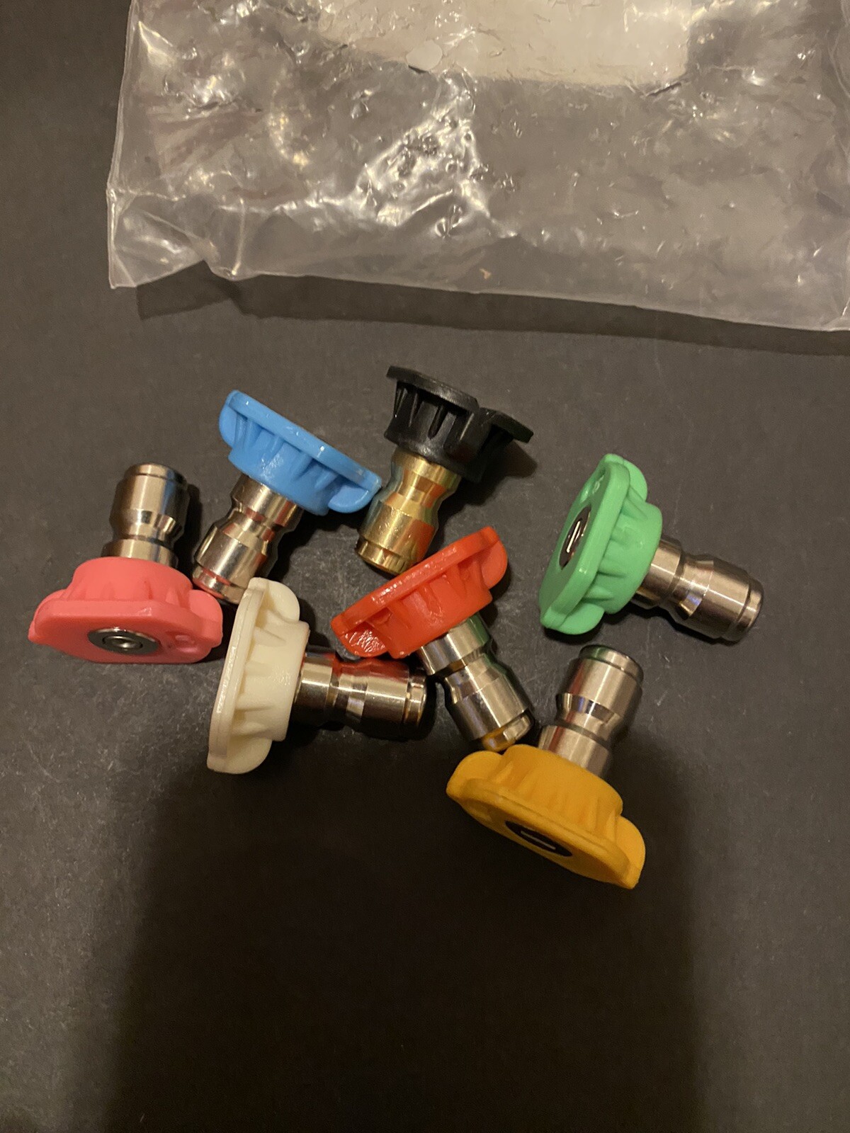 7pcs Pressure Washer Spray Tips Nozzles High Power Kit Quick Connect 1/4″ Set