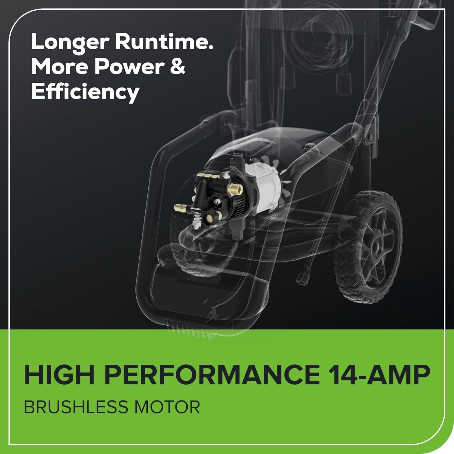 Electric Pressure Washer 3000 PSI 2.0 GPM with Rugged Steel Frame & Accessories