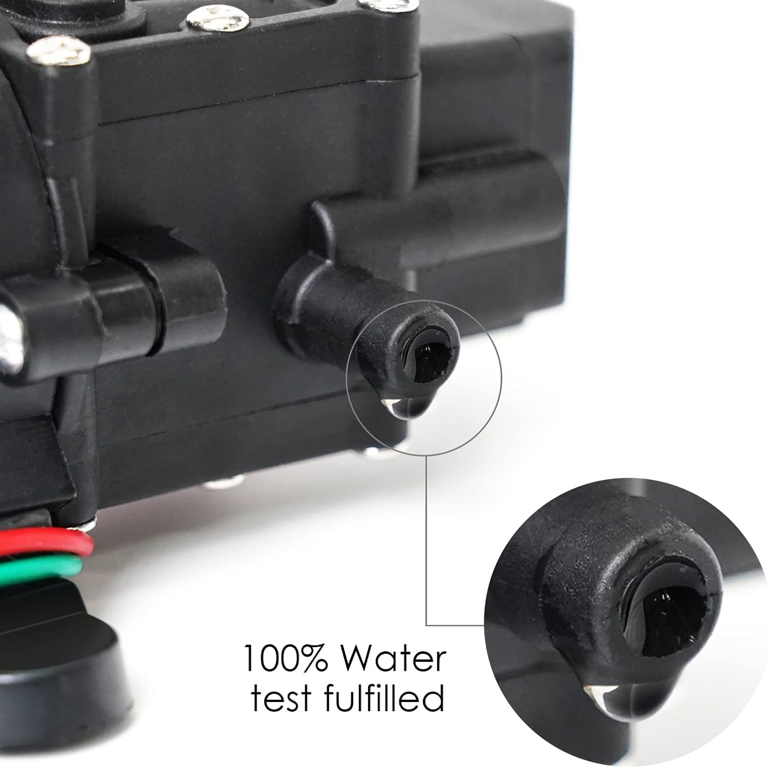 12V DC Fresh Water Pump with 2 Hose Clamp 12 Volt Diaphragm Pump Self Priming