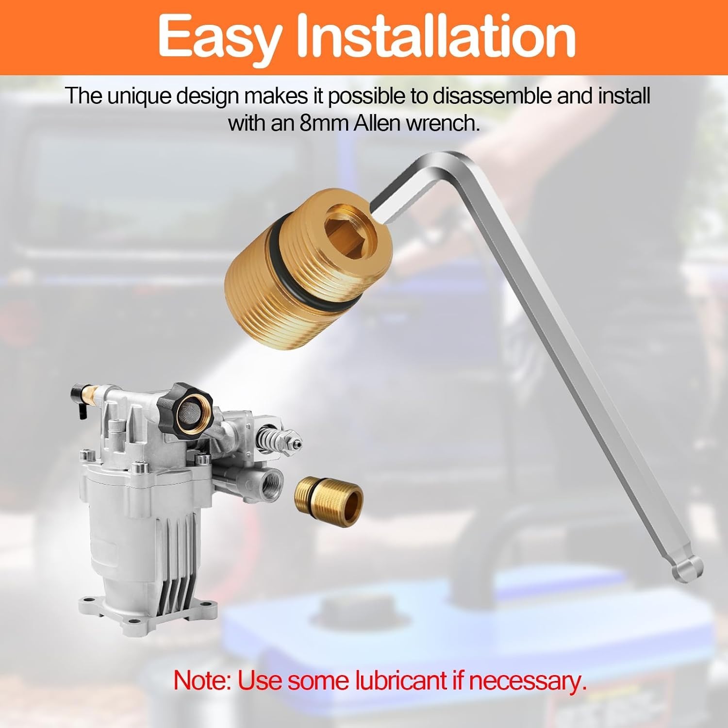 2-Pack M20 to M22 Pressure Washer Water Outlet Fitting – Compatible with Simpson