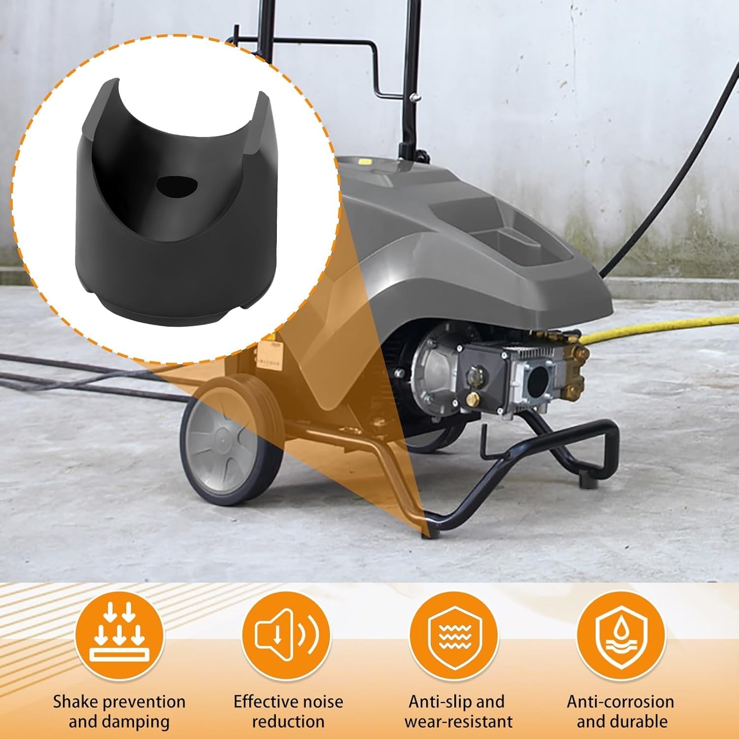 Pressure Washers Rubber Feet – for Most Brands of Gas Powered Pressure Washer…