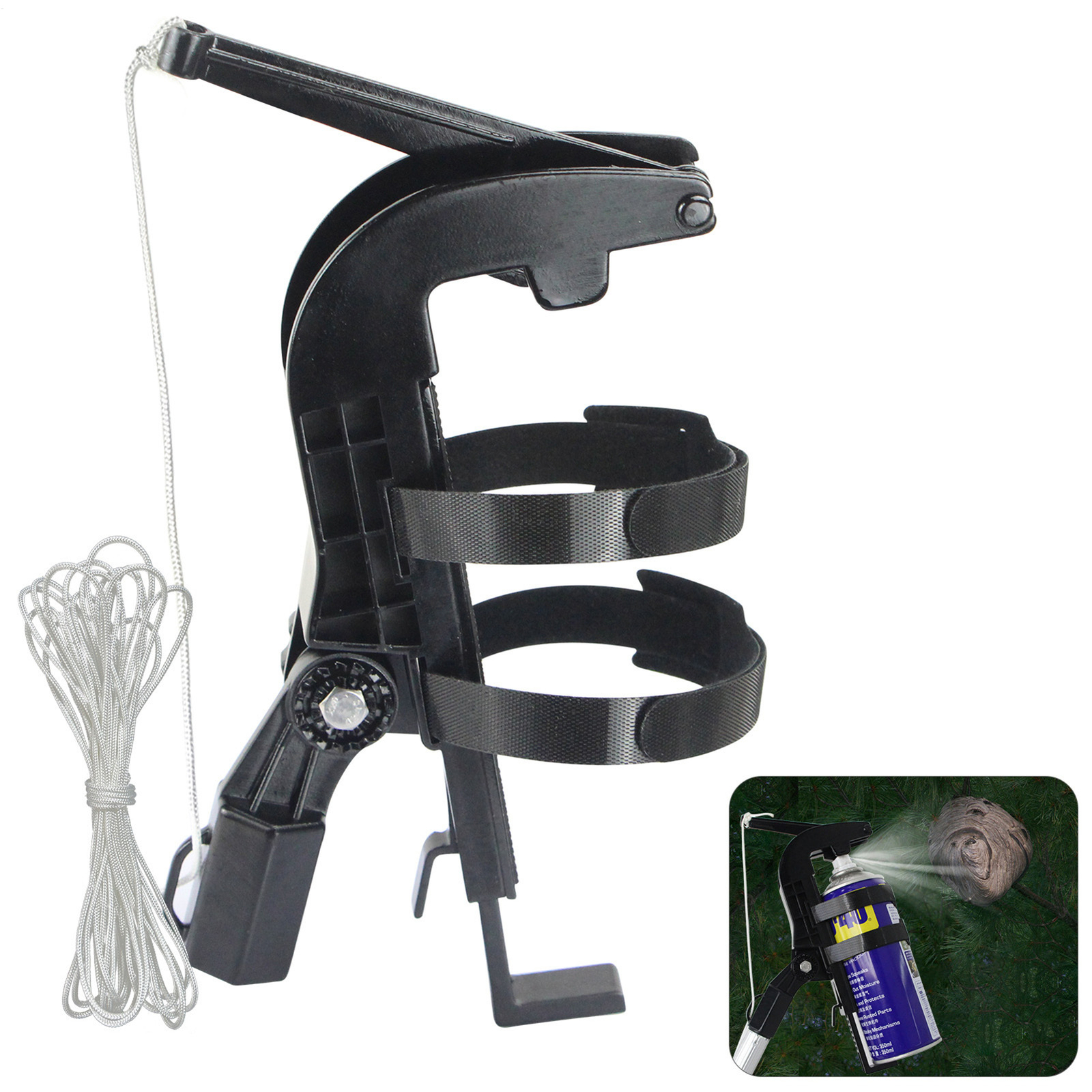 Adjustable Spray Can Extension Pole Adaptor Customizable Angles Up To 140