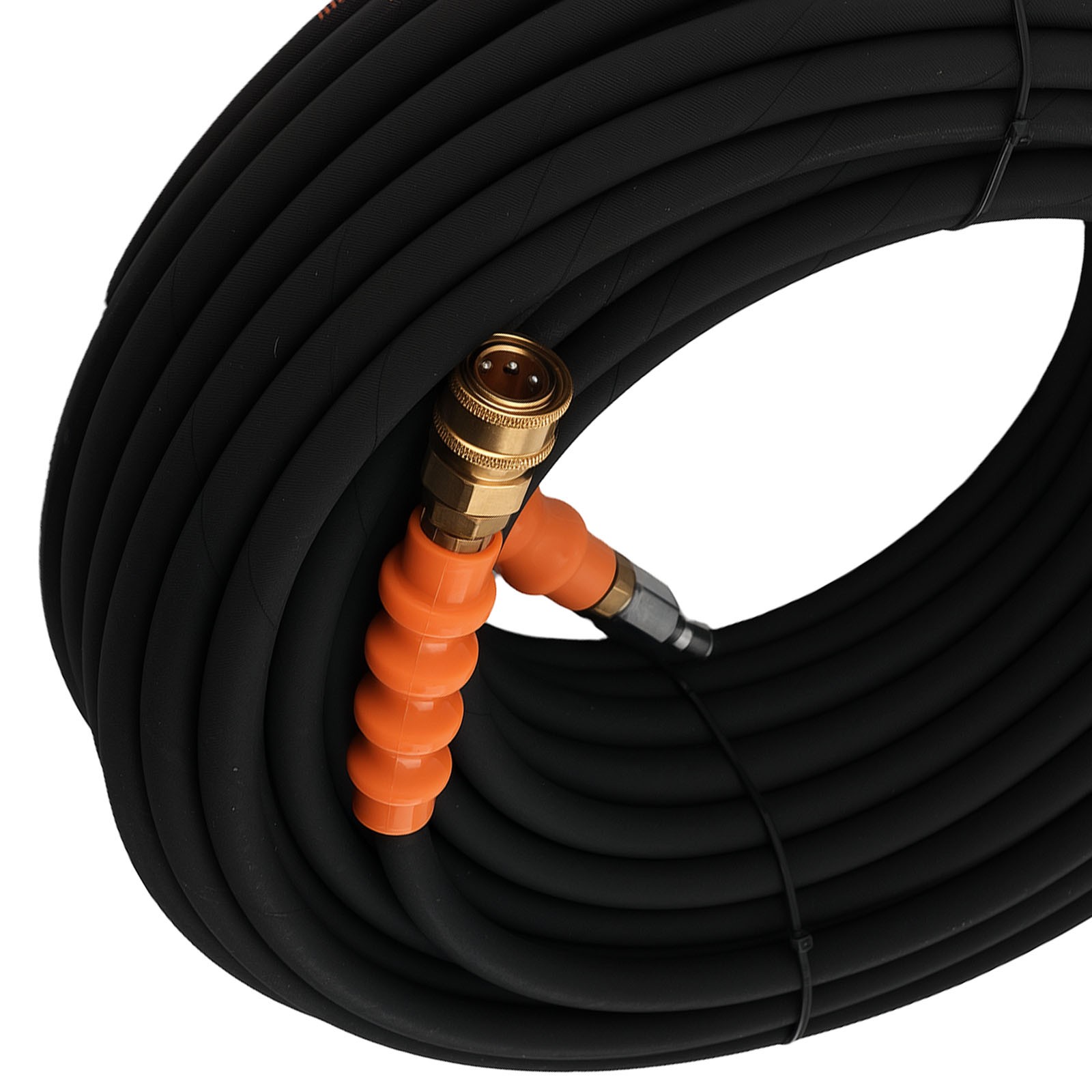 150FT 1/4″ 4200PSI Pressure Washer Hose Steel Wire Braided Hot Cold Water Rated