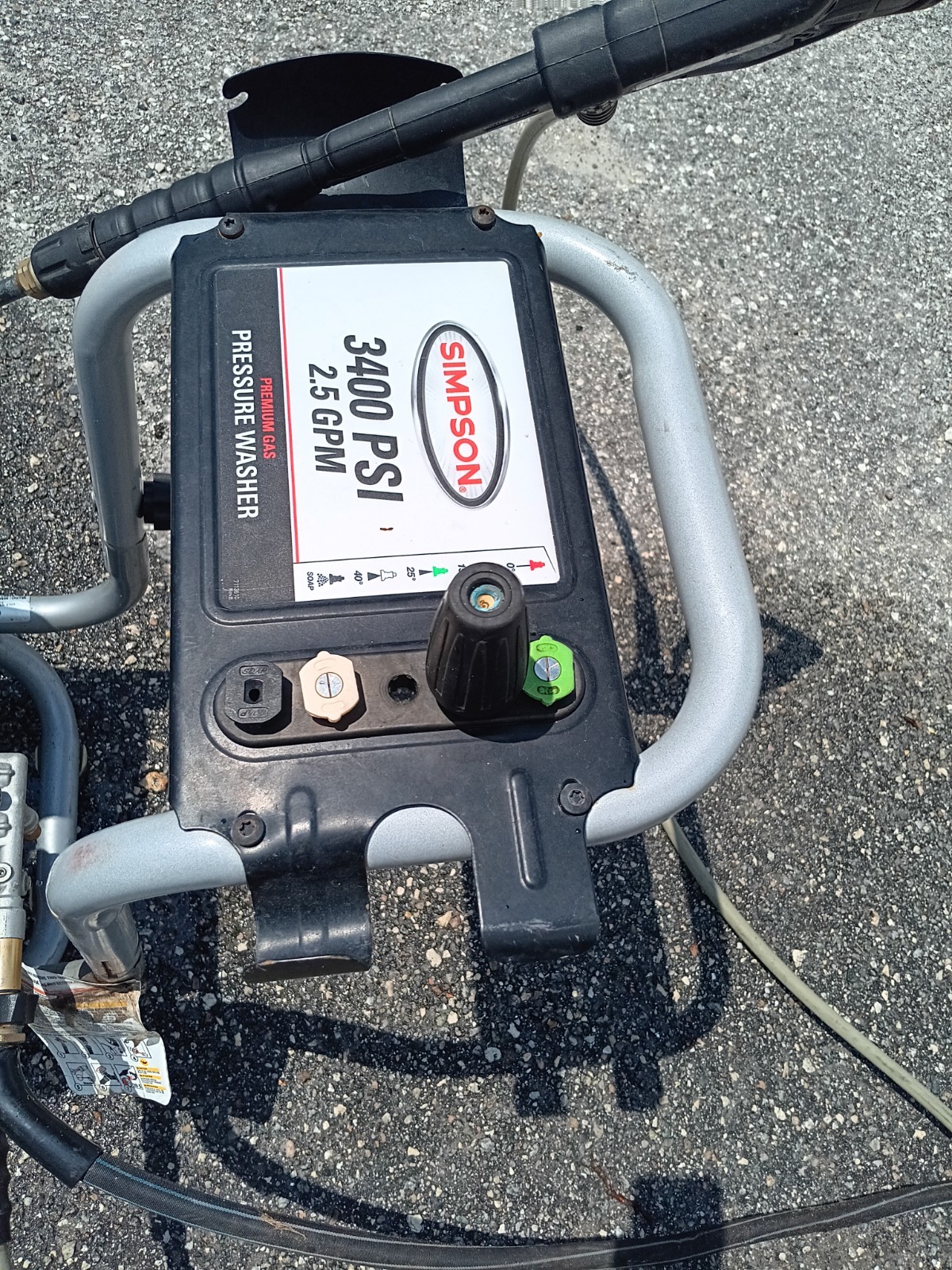 Simpson 3400 PSI 2.5 GPM Gas Powered Cold Water Pressure Washer with 208 CC CRX