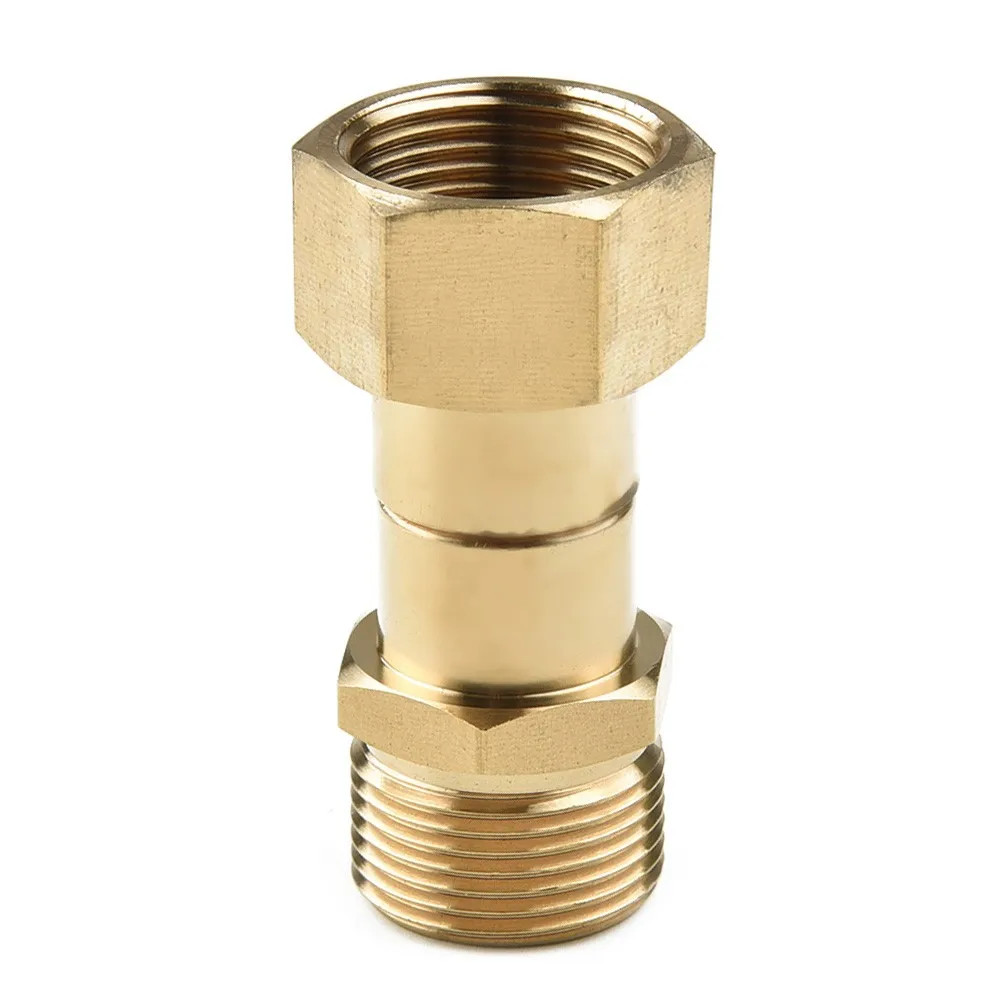 Brass High Pressure Washer Swivel Joint Connector Hose Fitting M22 14Mm Thread 3