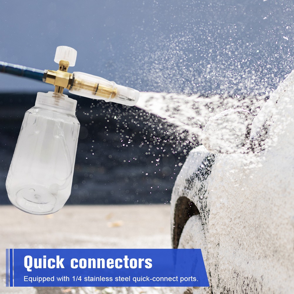 Car Soap Foam Pump Sprayer with Quick Connector for Car Washing and Cleaning