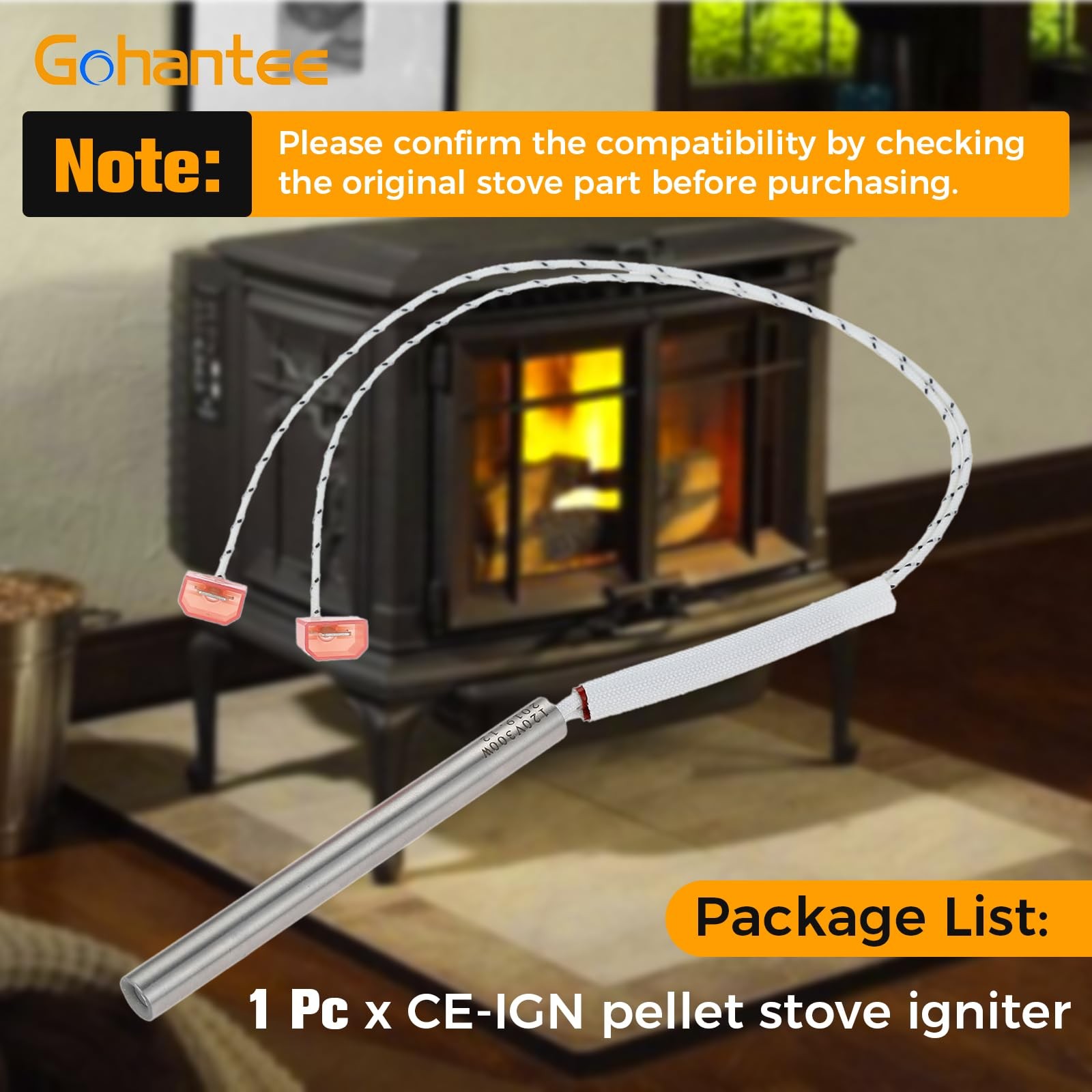 gohantee Pellet Stove Igniter Replacement for C-E-IGN Breckwell Igniter…