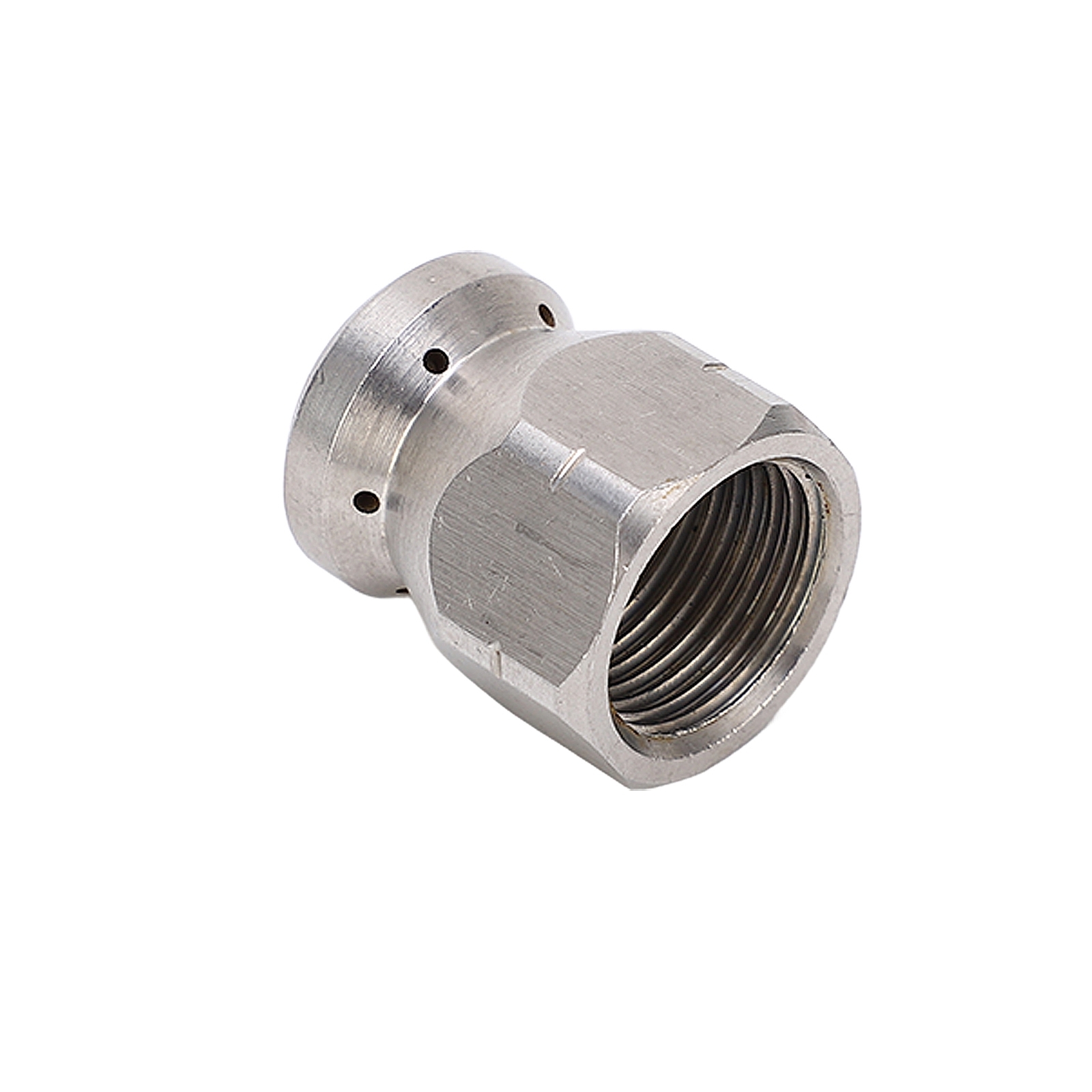 5000PSI 6 Holes G3/8in High Pressure Washer Nozzle Pipe Dredging Cleaning Nozzle