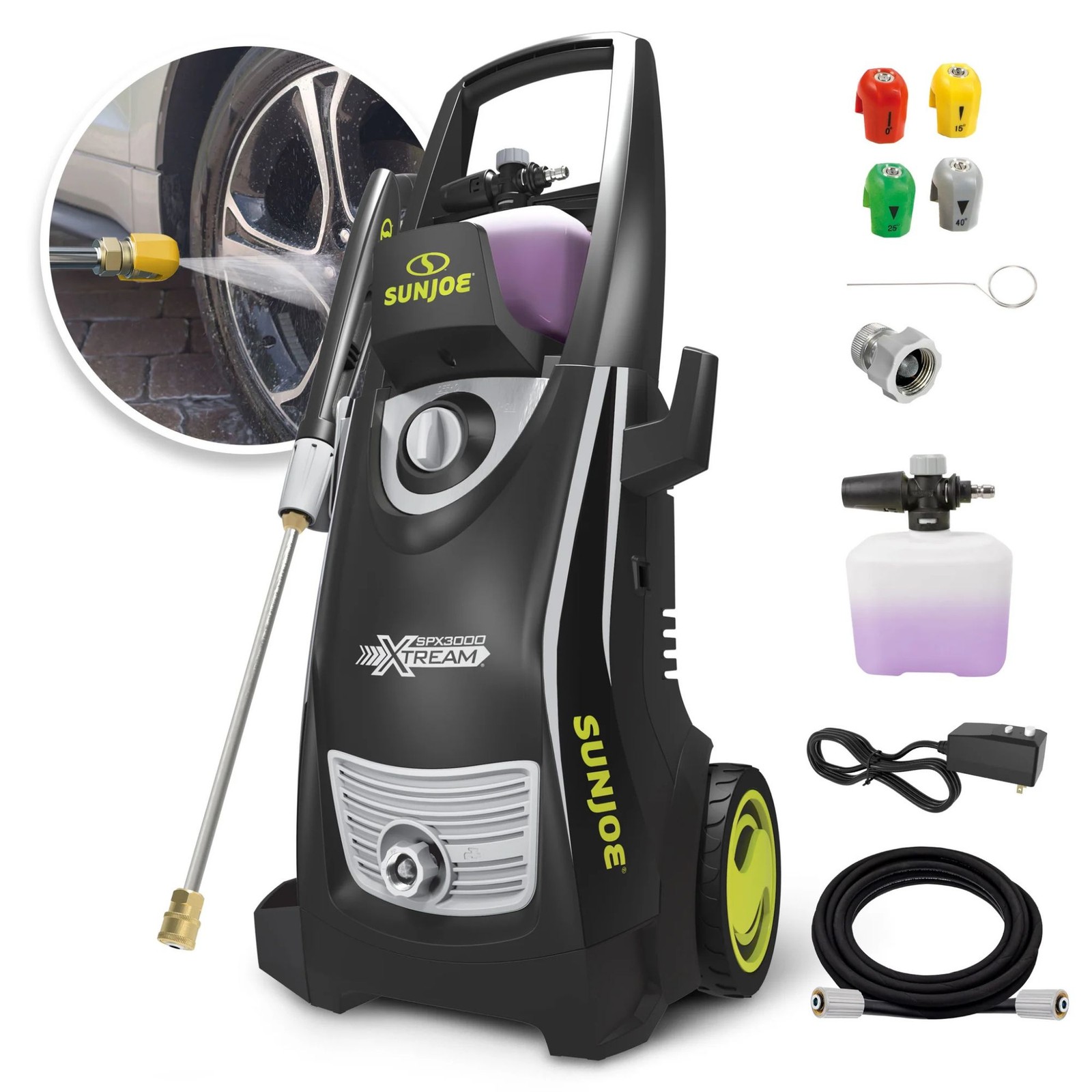 Sun Joe XTREAM Clean Electric Pressure Washer w/Wand, SPX3000-XT,(Used)