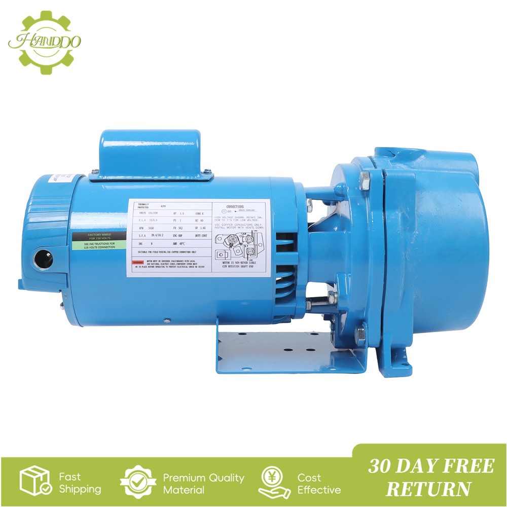 GT15 Self-Priming Centrifugal Water Well Irrigation Sprinkler Pump 115/230Volt