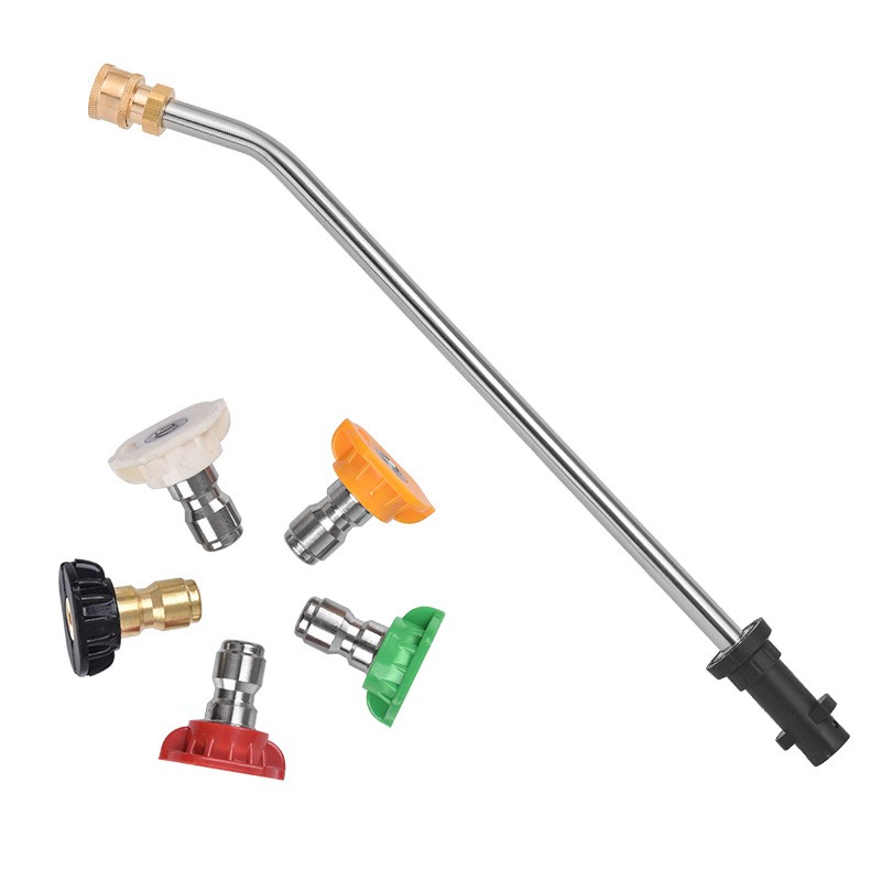 30 degree Wand+Tips Pressure Washer Gun for Karcher Bent Rod Quick Fit Cleaner