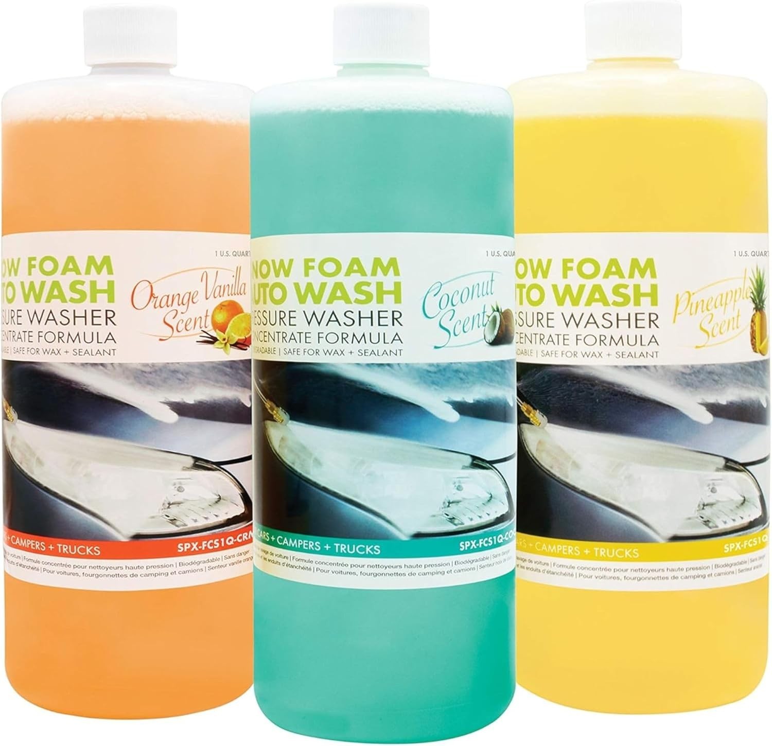 3-Pack Pressure Washer Concentrate Multi-Scent 1 Gal Each – House & Deck Wash